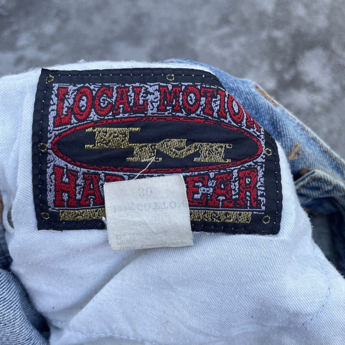 Japanese Brand Vintage Local Motion Hardwear Distressed Denim Jeans Size US 31 - 6 Thumbnail