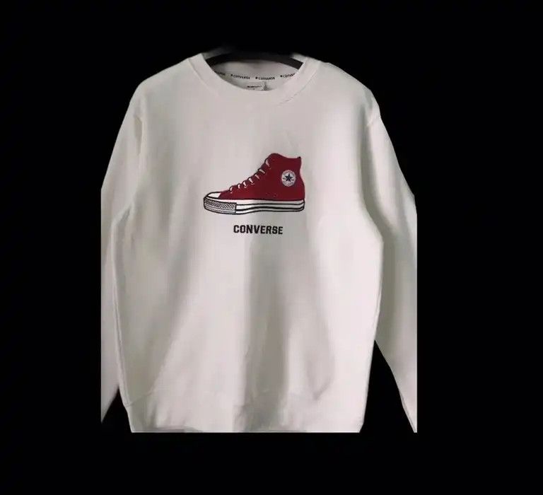 Converse Converse Shoes Big Logo Sweatshir Size US M / EU 48-50 / 2 - 2 Thumbnail