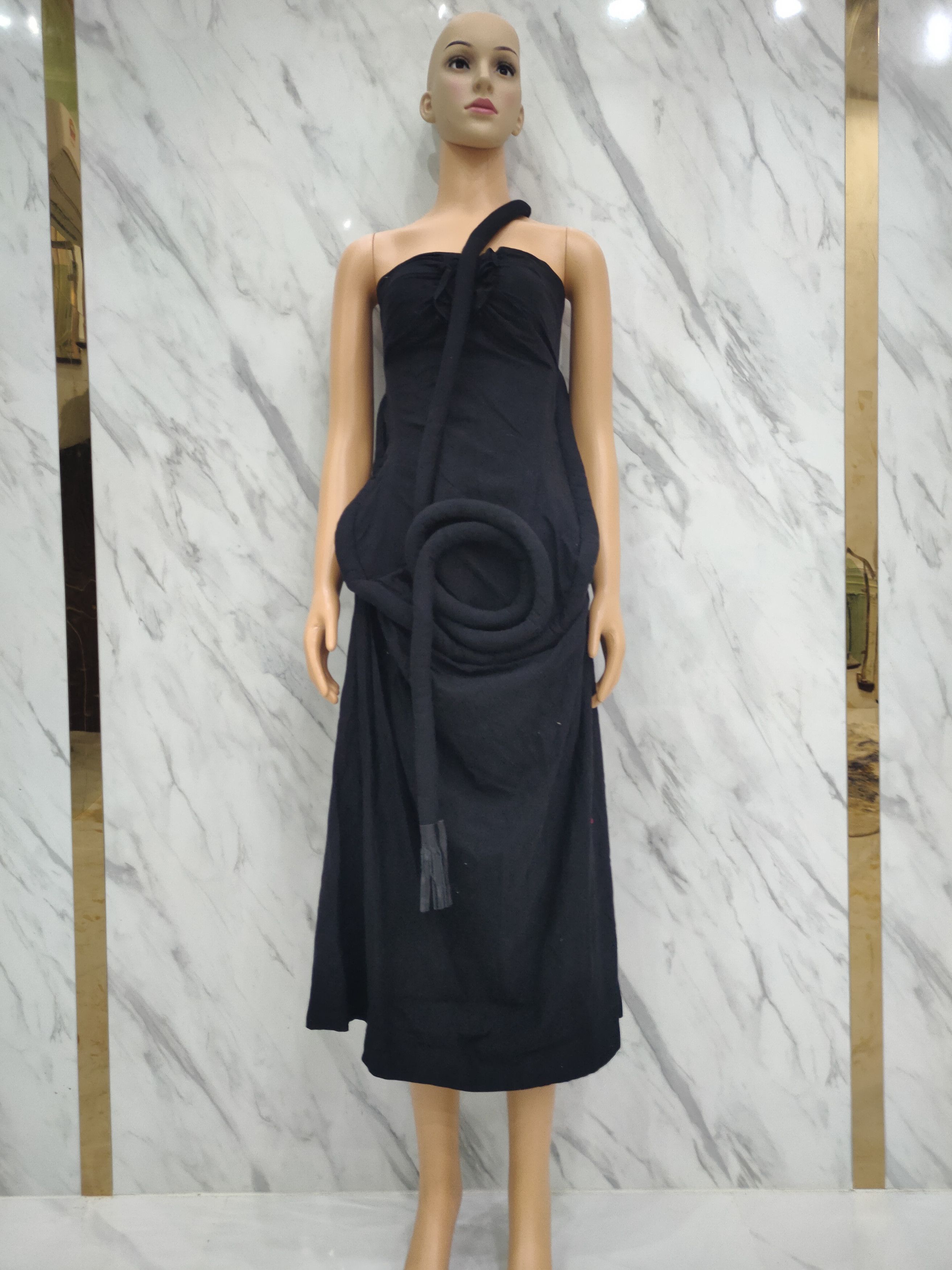 Yohji Yamamoto Yohji Yamamoto Signature Winter Collection Fashion Dress Size XS / US 0-2 / IT 36-38 - 1 Thumbnail