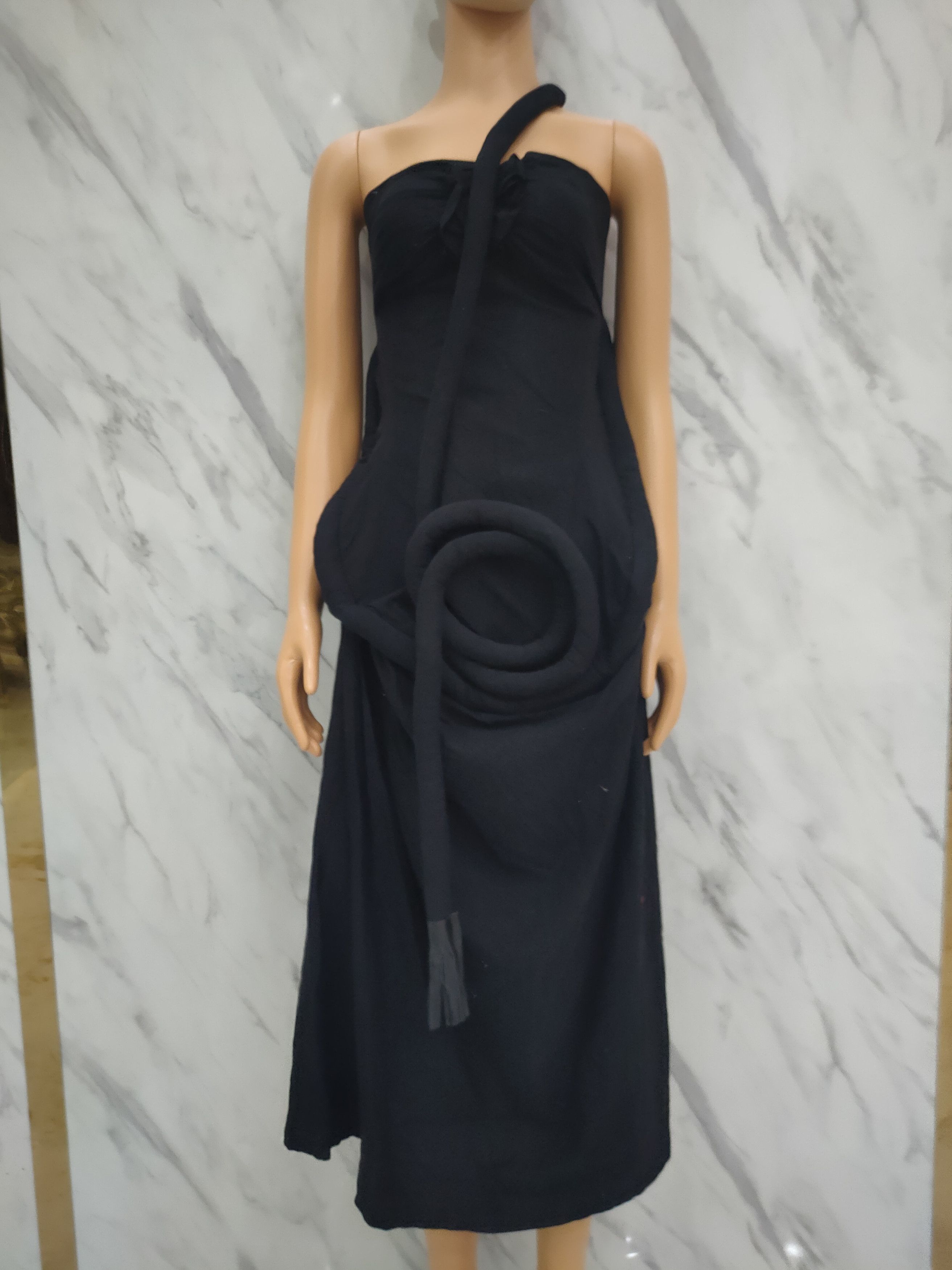 Yohji Yamamoto Yohji Yamamoto Signature Winter Collection Fashion Dress Size XS / US 0-2 / IT 36-38 - 2 Thumbnail