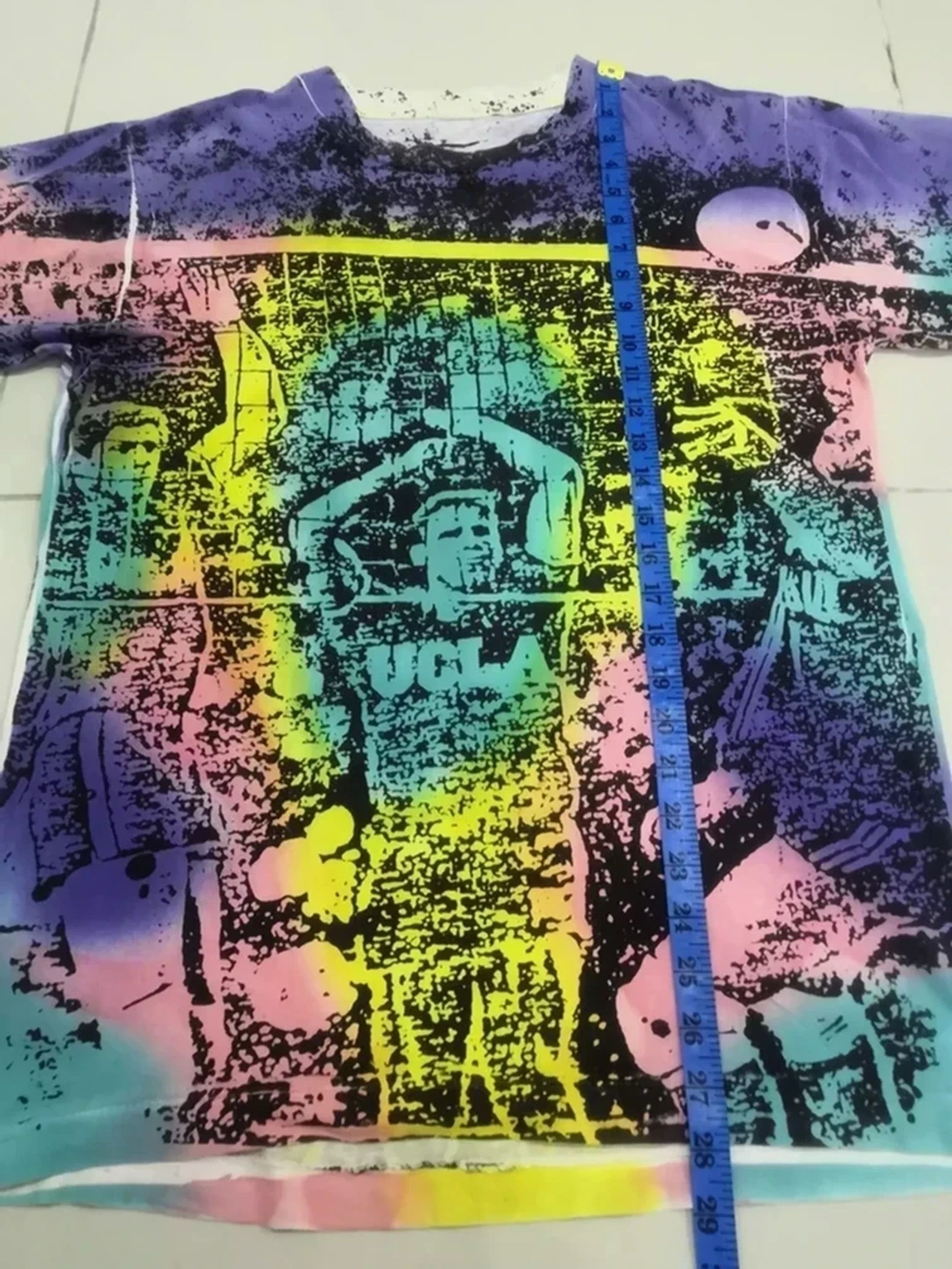 NBA Vintage UCLA Basketball T shirt Tupac OverPrint Hip Hop Size US M / EU 48-50 / 2 - 4 Thumbnail
