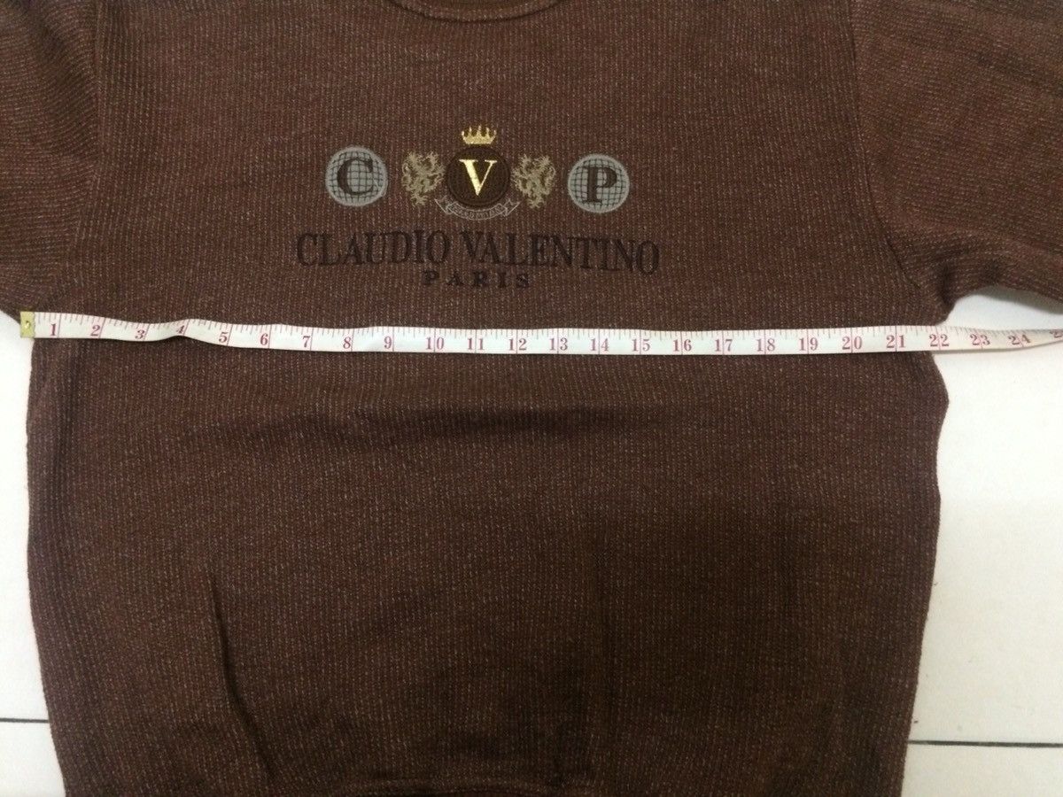 Designer × Valentino × Vintage Vintage Claudio Valentino Sweatshirt Fashion Designer Shirt Size US M / EU 48-50 / 2 - 2 Thumbnail