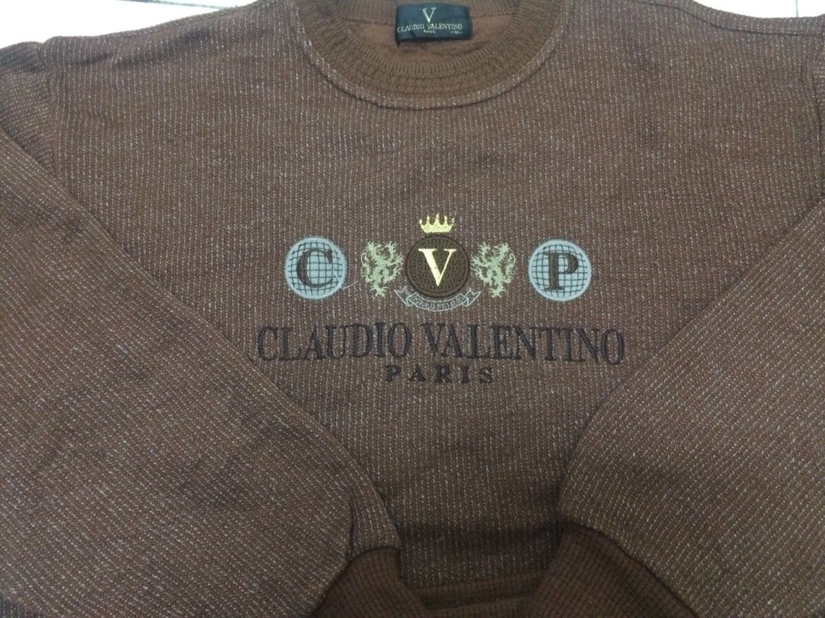 Designer × Valentino × Vintage Vintage Claudio Valentino Sweatshirt Fashion Designer Shirt Size US M / EU 48-50 / 2 - 5 Thumbnail