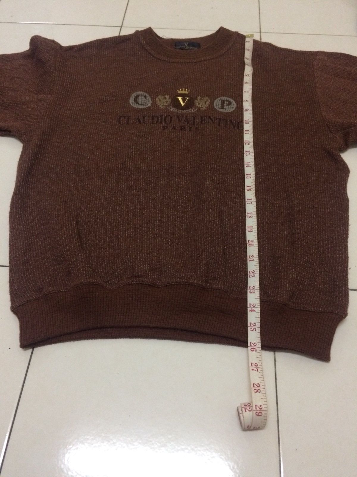 Designer × Valentino × Vintage Vintage Claudio Valentino Sweatshirt Fashion Designer Shirt Size US M / EU 48-50 / 2 - 3 Thumbnail