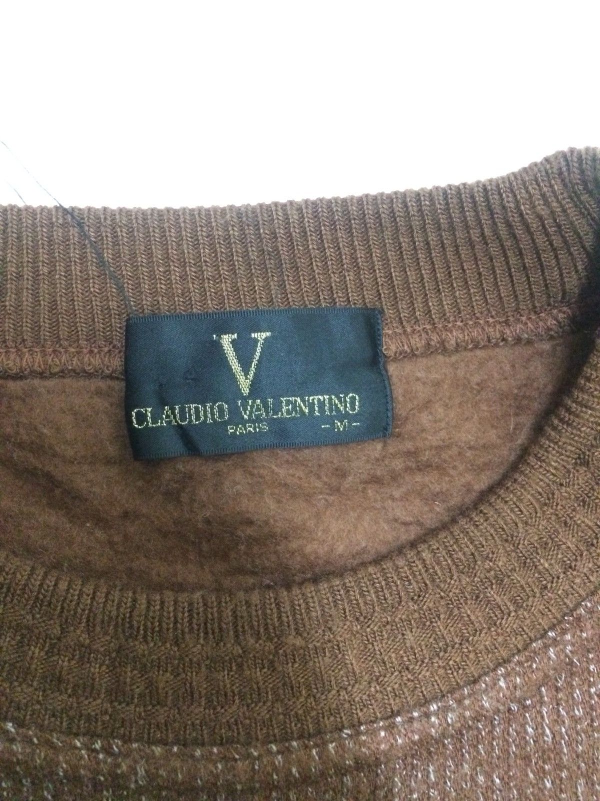 Designer × Valentino × Vintage Vintage Claudio Valentino Sweatshirt Fashion Designer Shirt Size US M / EU 48-50 / 2 - 4 Thumbnail