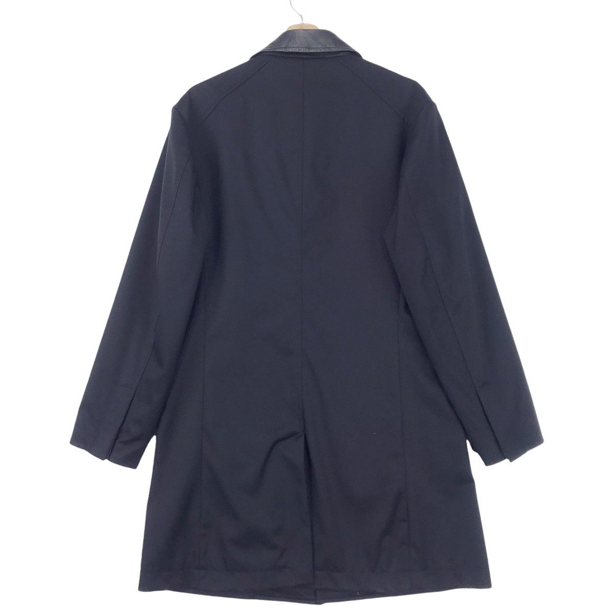 Designer × Versace Versace Collection Leather Collar Overcoat Size US L / EU 52-54 / 3 - 7 Thumbnail