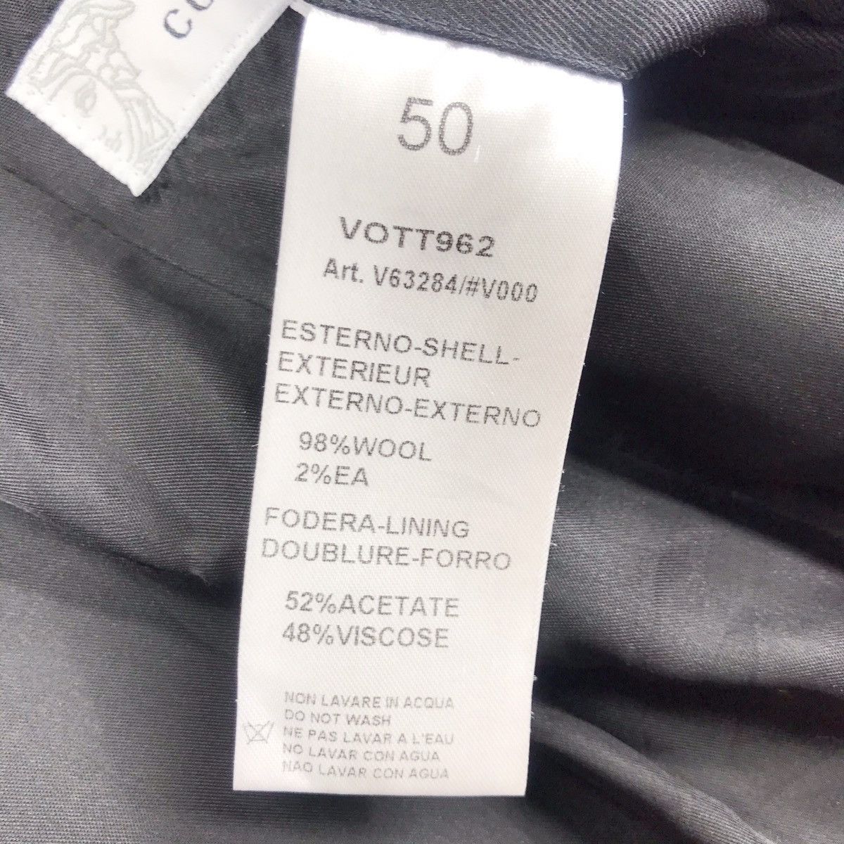 Designer × Versace Versace Collection Leather Collar Overcoat Size US L / EU 52-54 / 3 - 11 Thumbnail