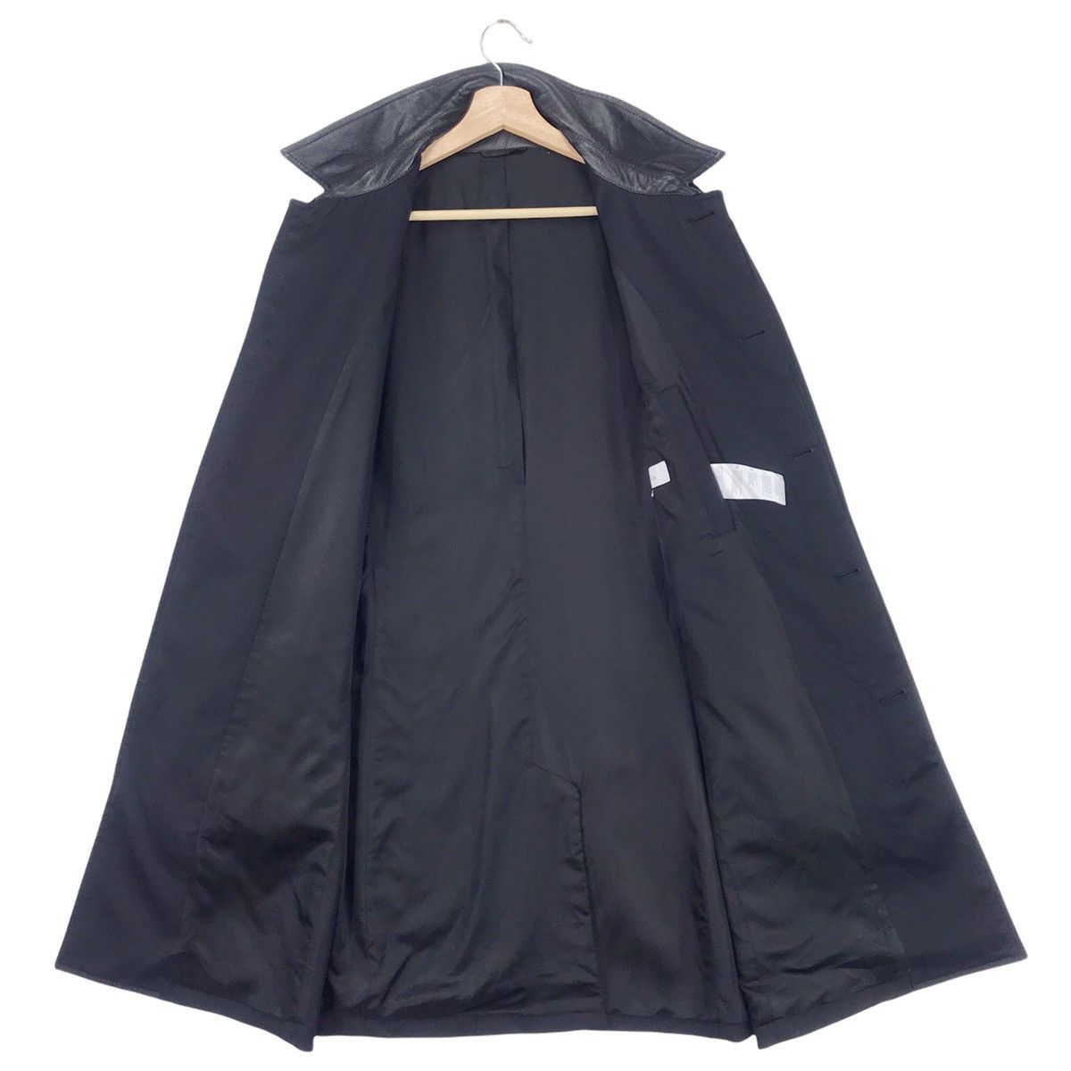 Designer × Versace Versace Collection Leather Collar Overcoat Size US L / EU 52-54 / 3 - 6 Thumbnail