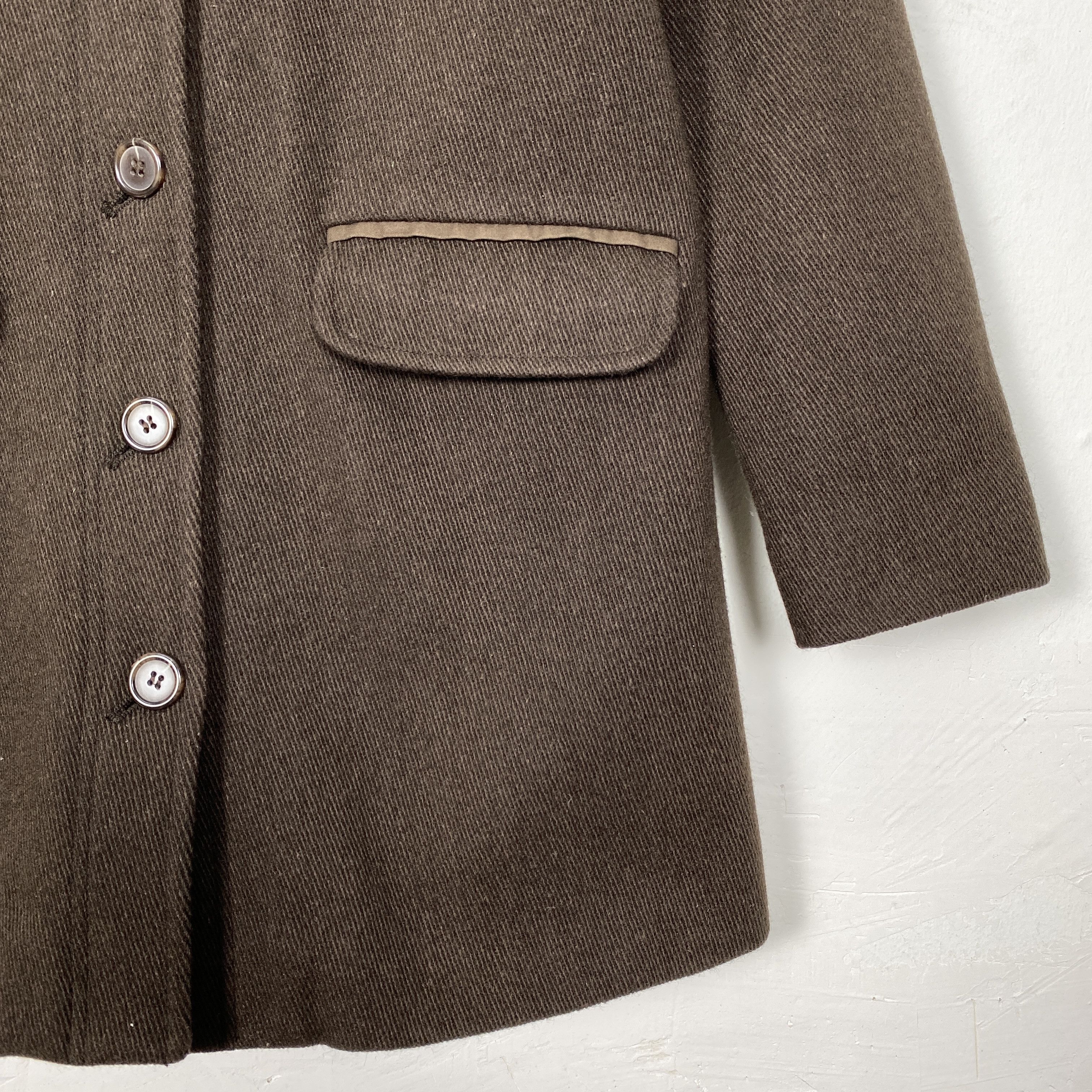 Vintage Vintage BLUE Duffle Coat Wool J0198 Size US XS / EU 42 / 0 - 2 Thumbnail