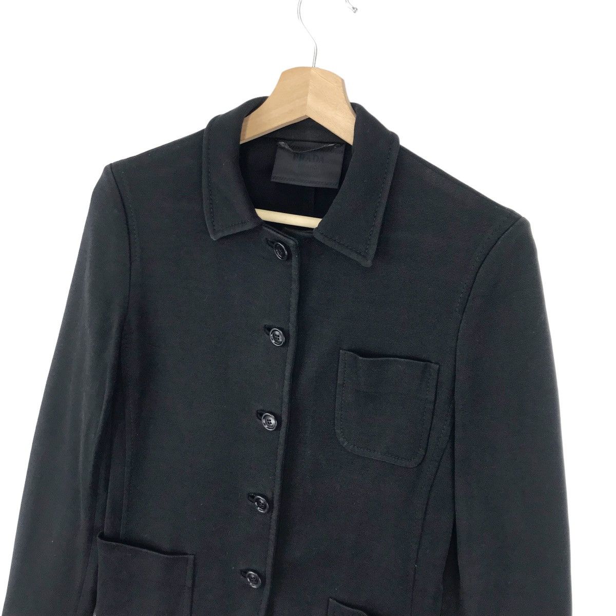 Prada Prada Milano Black Cotton Jacket Size M / US 6-8 / IT 42-44 - 4 Thumbnail