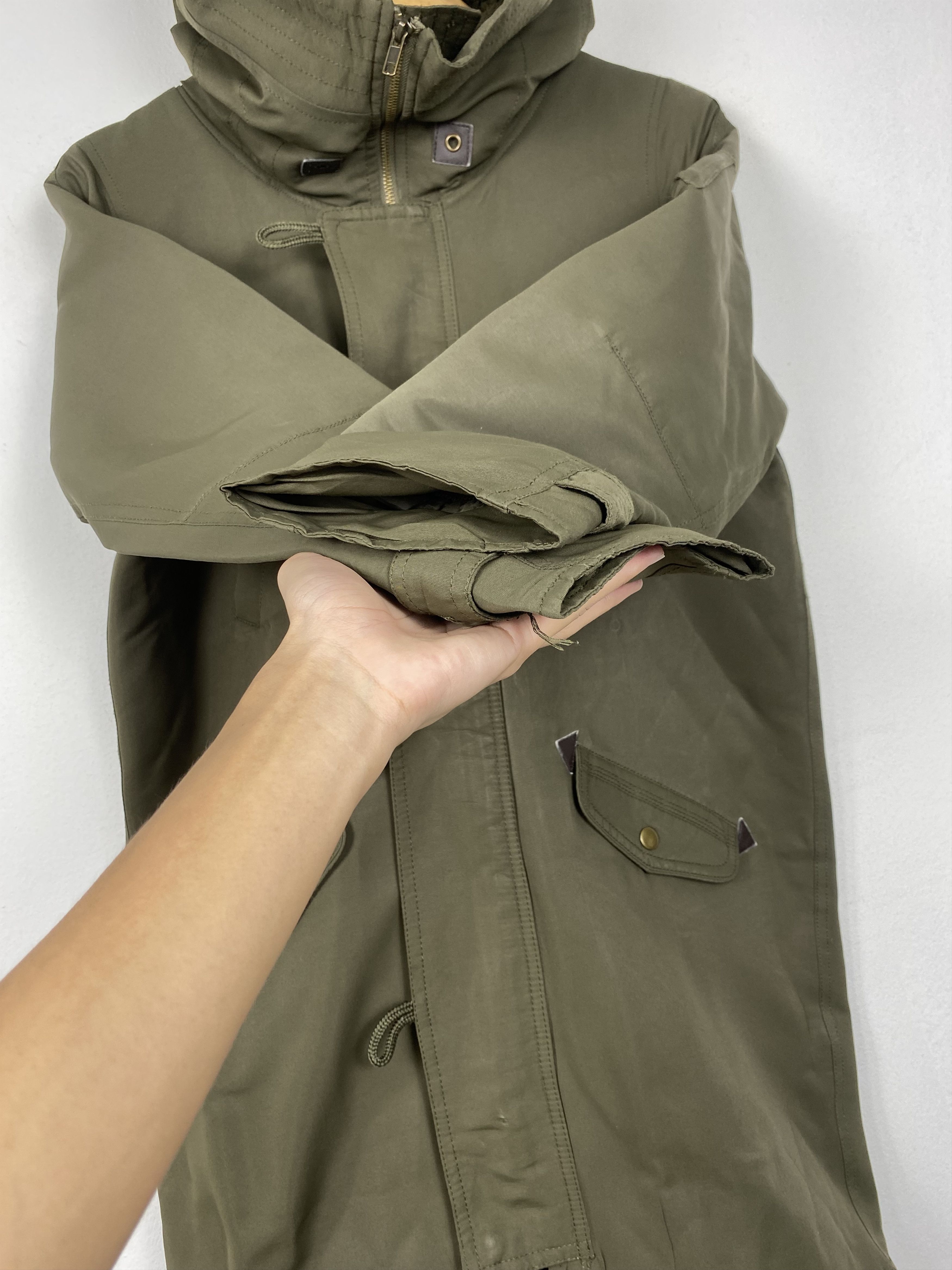 Japanese Brand Vintage EMSEXCITE Quilted Lining Hoodie Parkas Jacket J1133 Size US S / EU 44-46 / 1 - 4 Thumbnail
