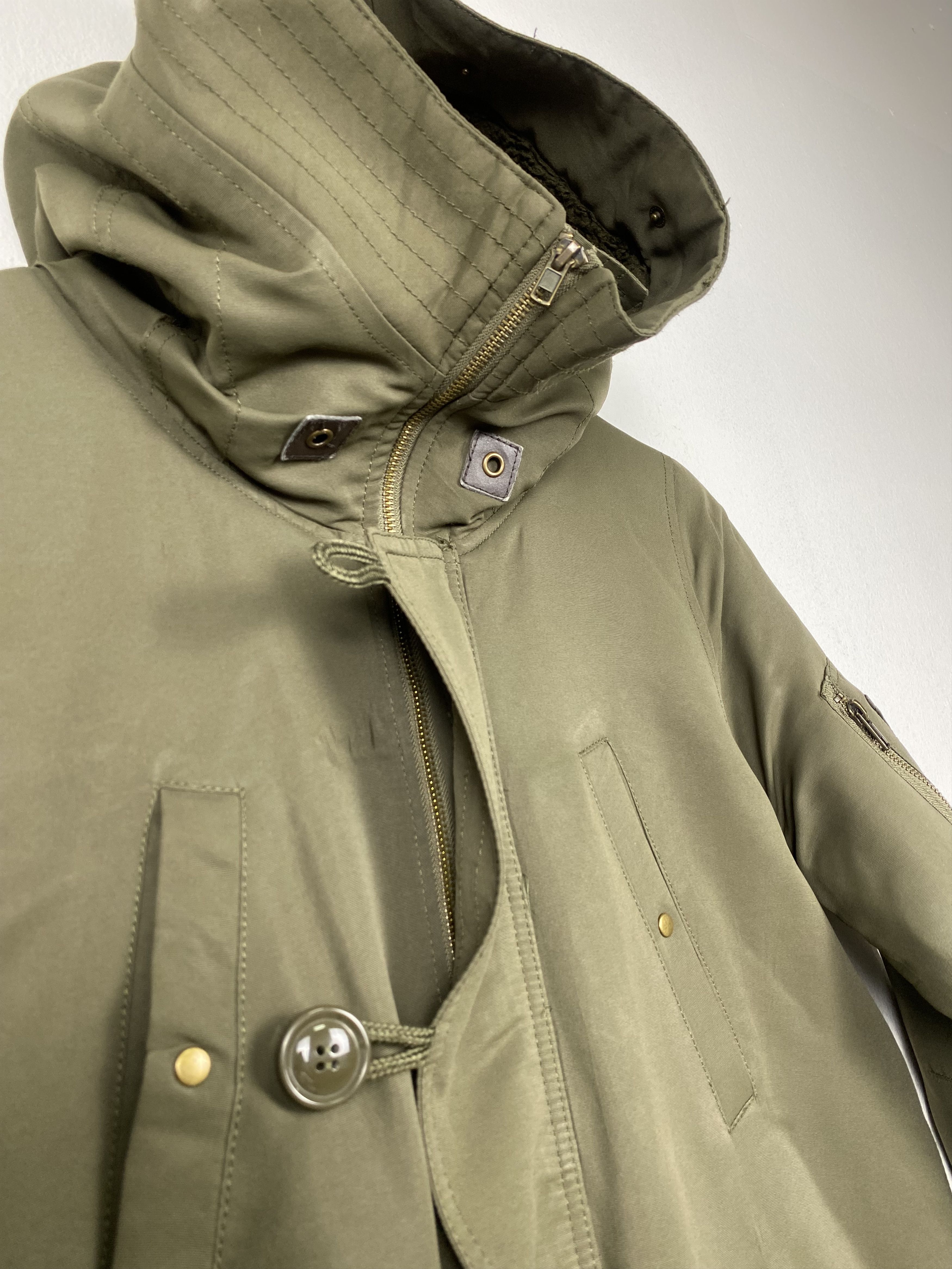 Japanese Brand Vintage EMSEXCITE Quilted Lining Hoodie Parkas Jacket J1133 Size US S / EU 44-46 / 1 - 2 Thumbnail