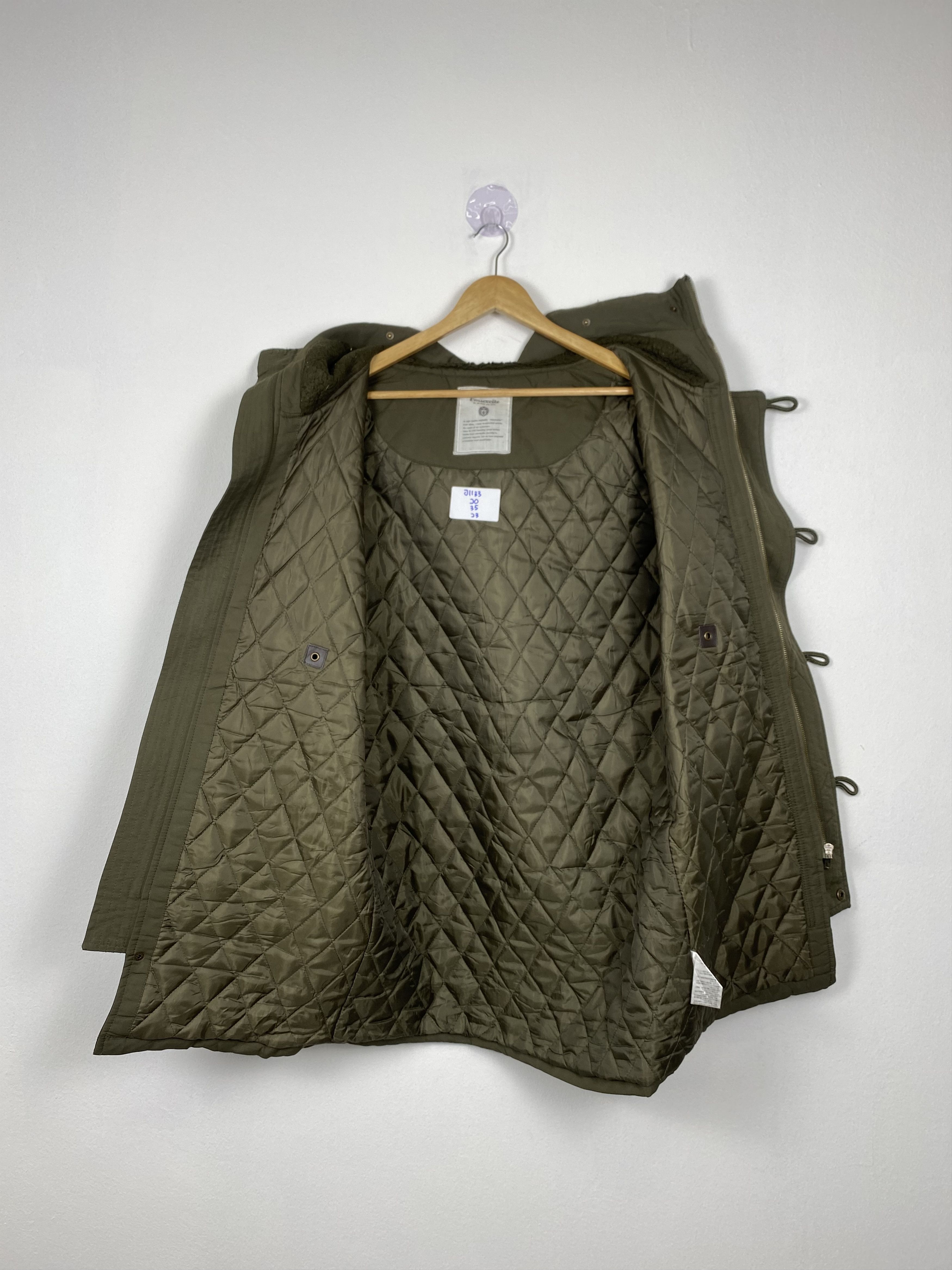 Japanese Brand Vintage EMSEXCITE Quilted Lining Hoodie Parkas Jacket J1133 Size US S / EU 44-46 / 1 - 7 Thumbnail