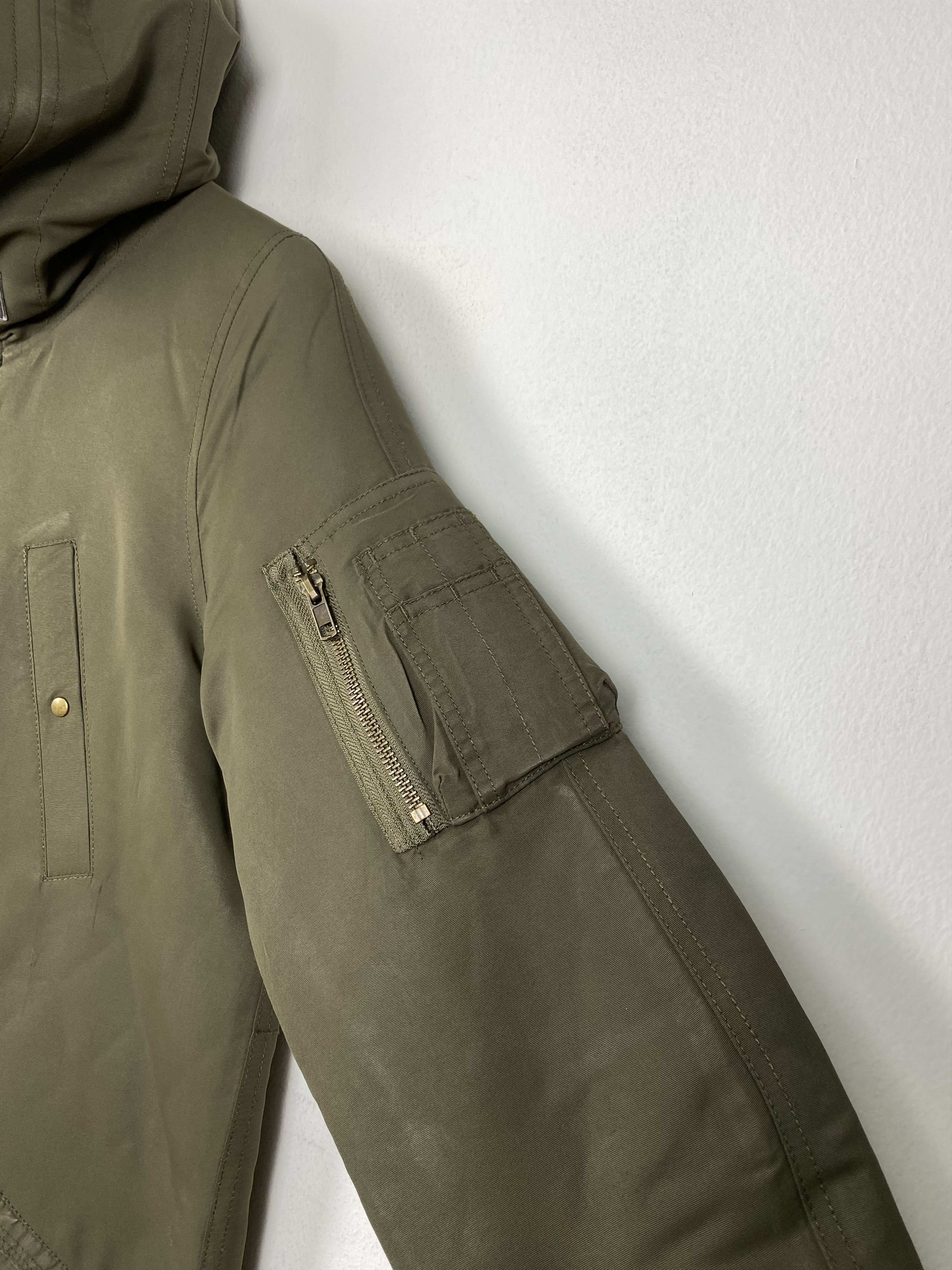 Japanese Brand Vintage EMSEXCITE Quilted Lining Hoodie Parkas Jacket J1133 Size US S / EU 44-46 / 1 - 3 Thumbnail