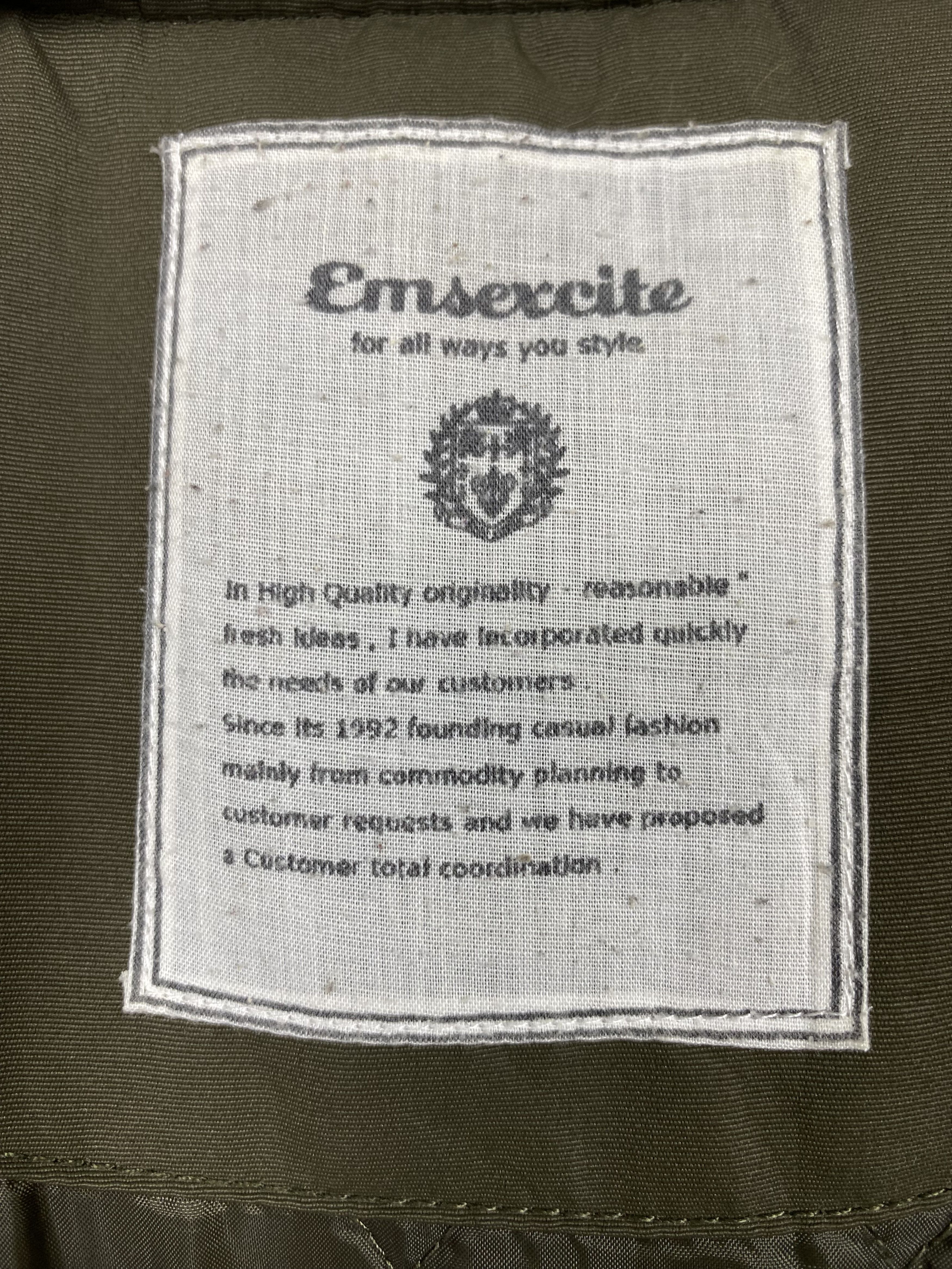 Japanese Brand Vintage EMSEXCITE Quilted Lining Hoodie Parkas Jacket J1133 Size US S / EU 44-46 / 1 - 11 Thumbnail