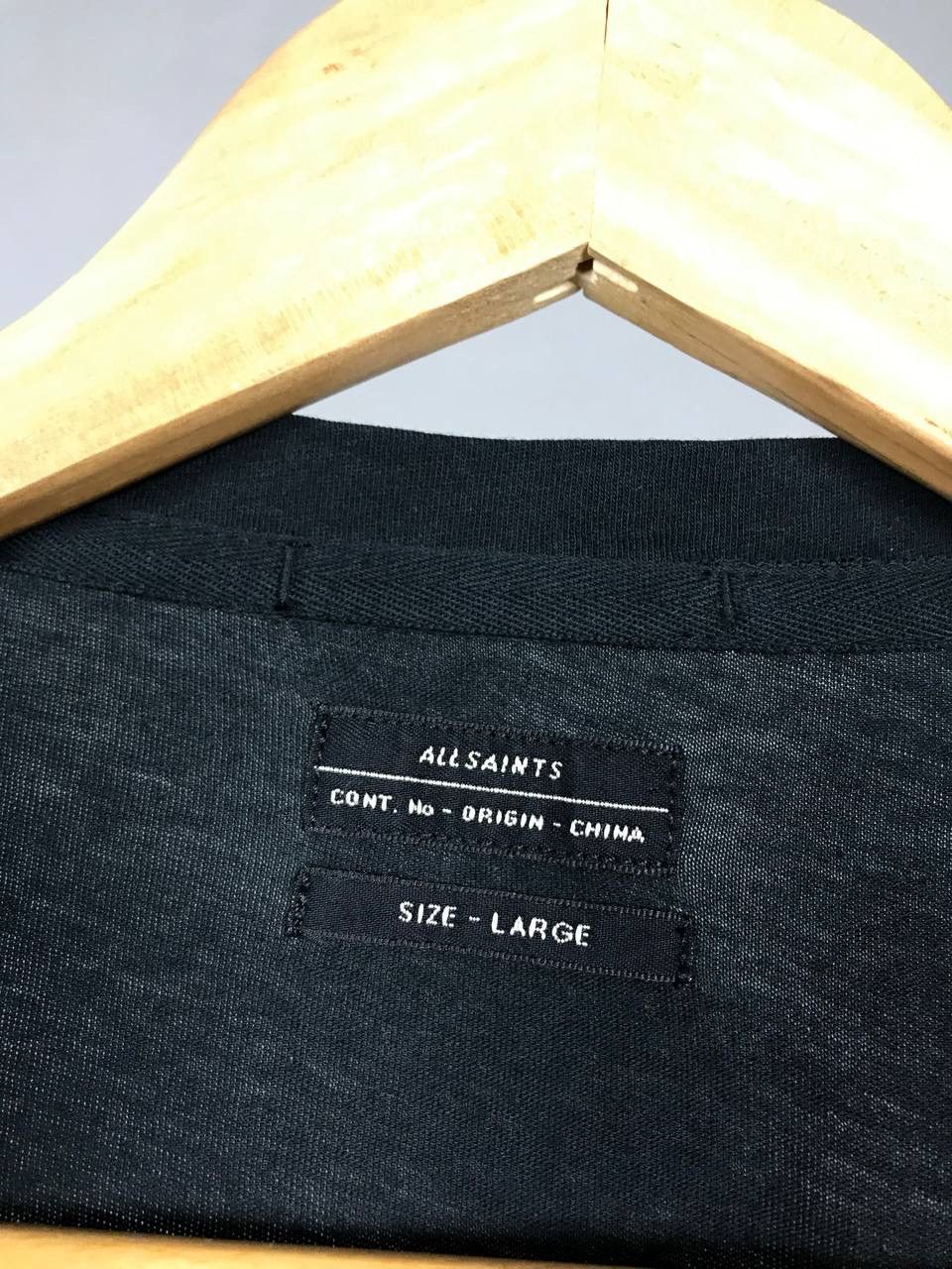 Allsaints Allsaints luxury streetwear black tee Size US L / EU 52-54 / 3 - 3 Thumbnail
