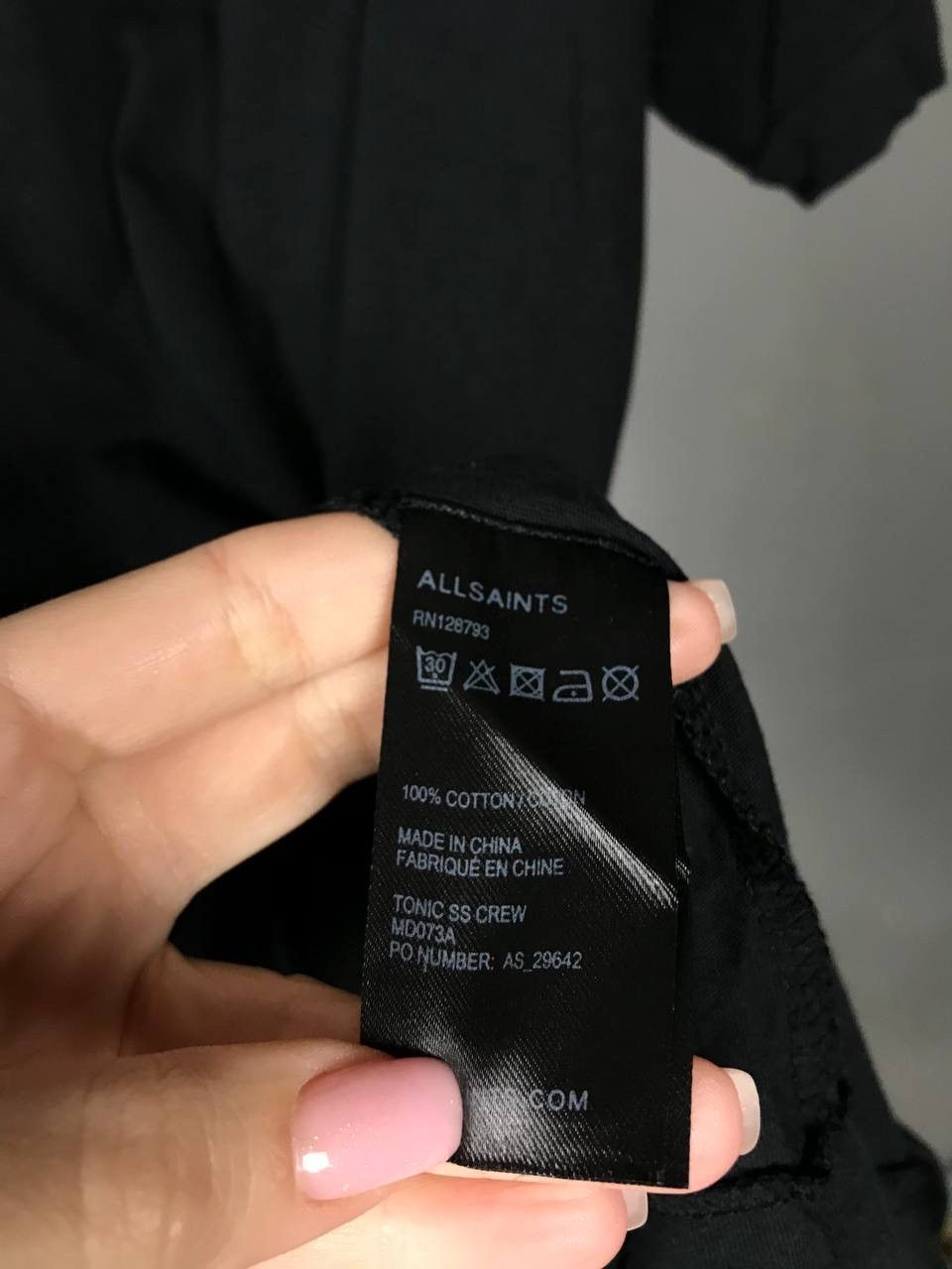 Allsaints Allsaints luxury streetwear black tee Size US L / EU 52-54 / 3 - 4 Thumbnail