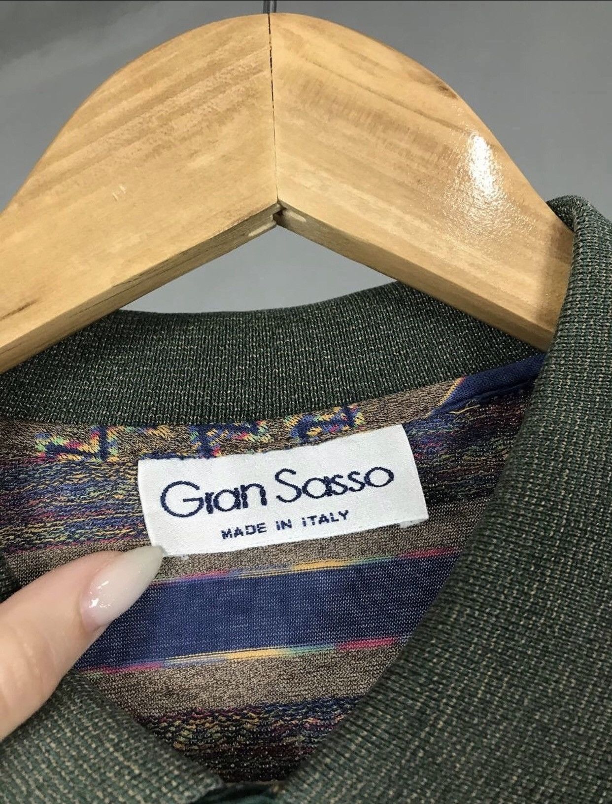 Gran Sasso Gran Sasso luxury streetwear multicolor polo tee Size US XL / EU 56 / 4 - 4 Thumbnail