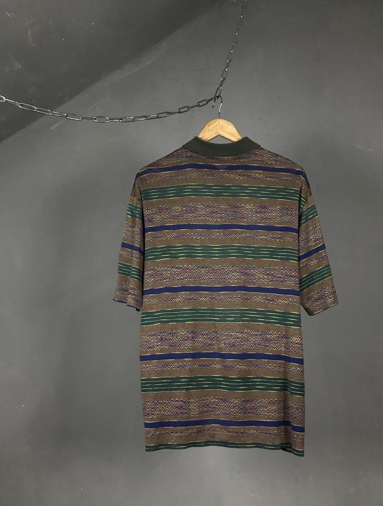 Gran Sasso Gran Sasso luxury streetwear multicolor polo tee Size US XL / EU 56 / 4 - 7 Thumbnail