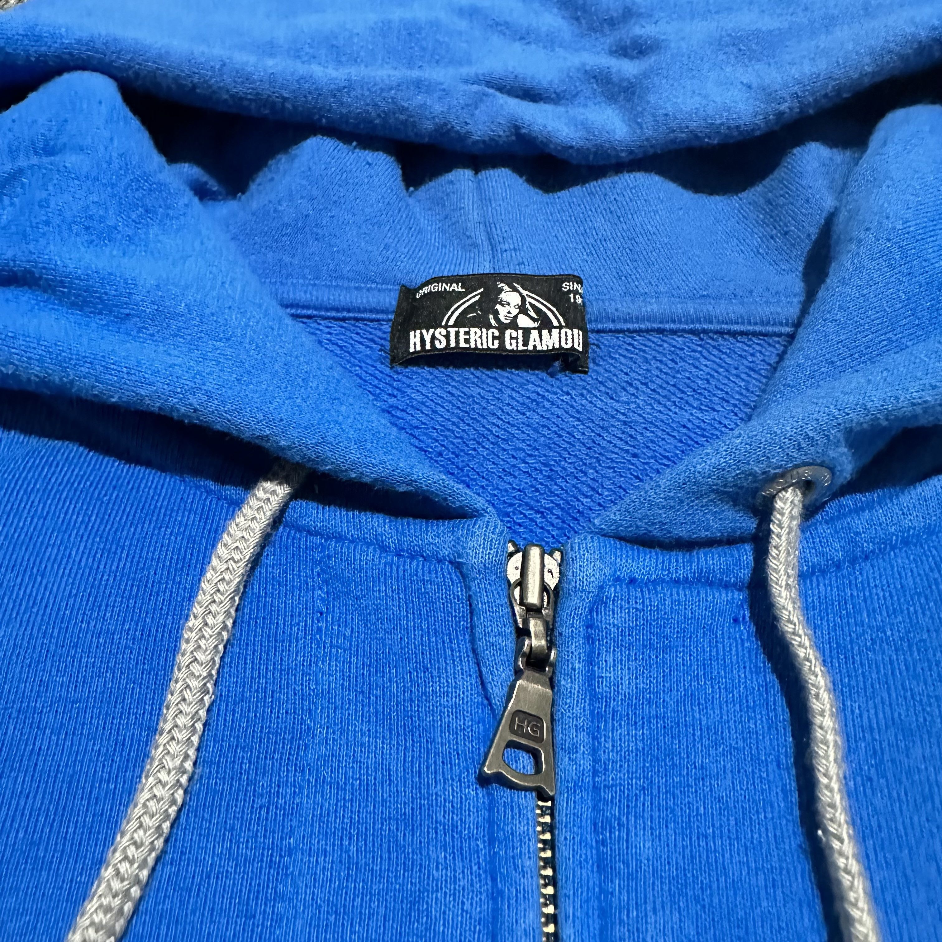 Hysteric Glamour Hysteric Glamour Contort Yourself Blue Zip up hoodie Size US XS / EU 42 / 0 - 6 Thumbnail
