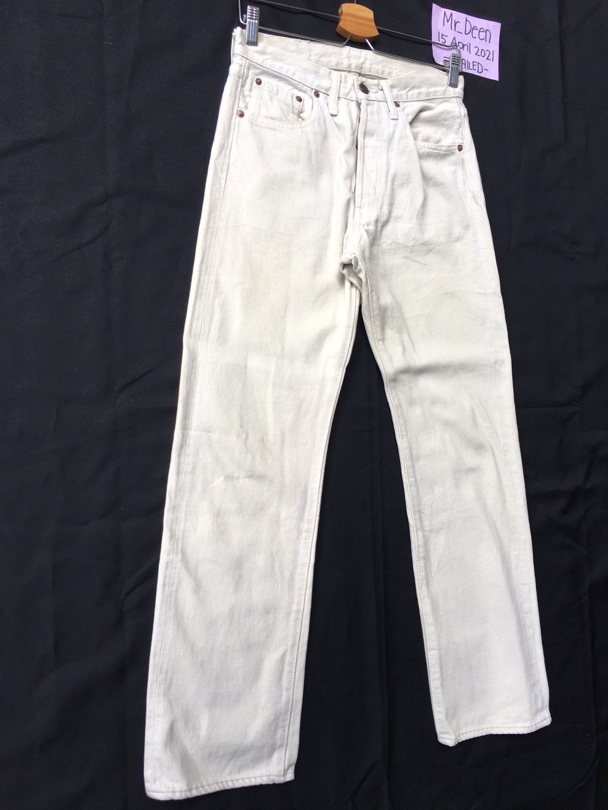 Denime Vintage Denime White Straight Cut Jeans Size US 28 / EU 44 - 2 Thumbnail