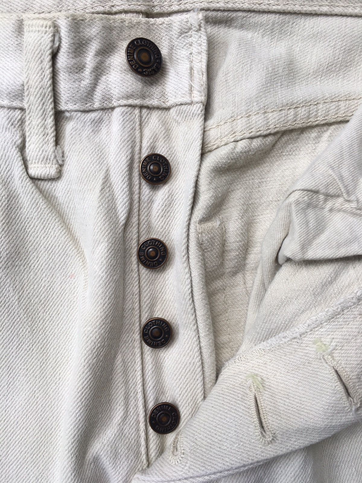 Denime Vintage Denime White Straight Cut Jeans Size US 28 / EU 44 - 9 Thumbnail