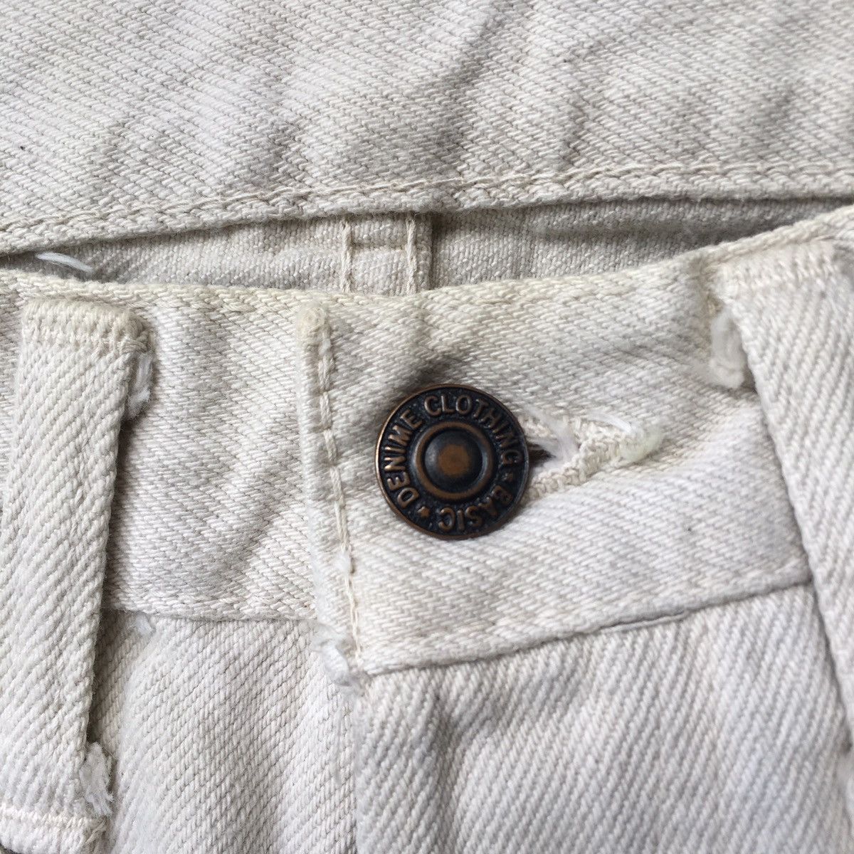 Denime Vintage Denime White Straight Cut Jeans Size US 28 / EU 44 - 8 Thumbnail