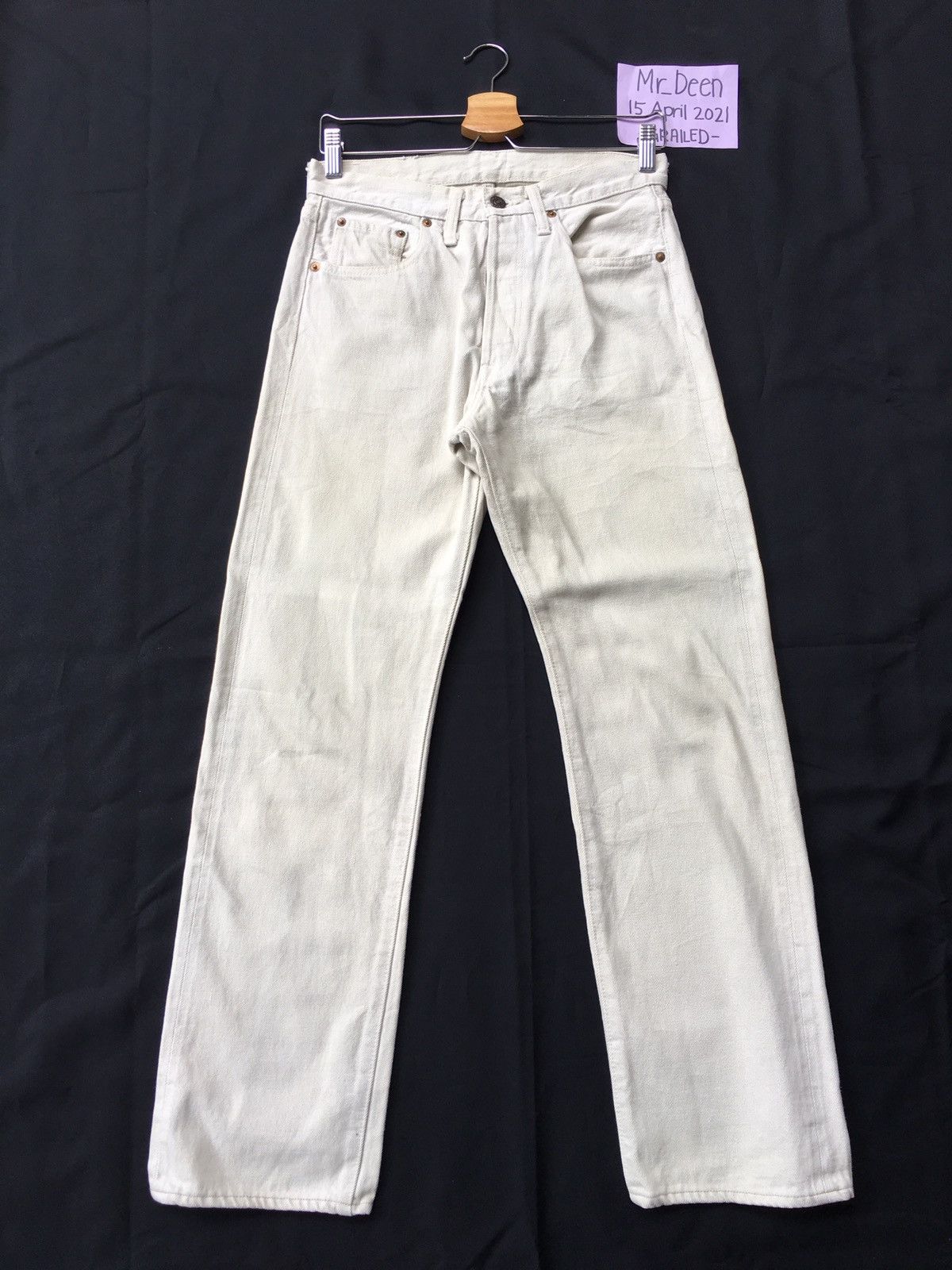 Denime Vintage Denime White Straight Cut Jeans Size US 28 / EU 44 - 1 Thumbnail