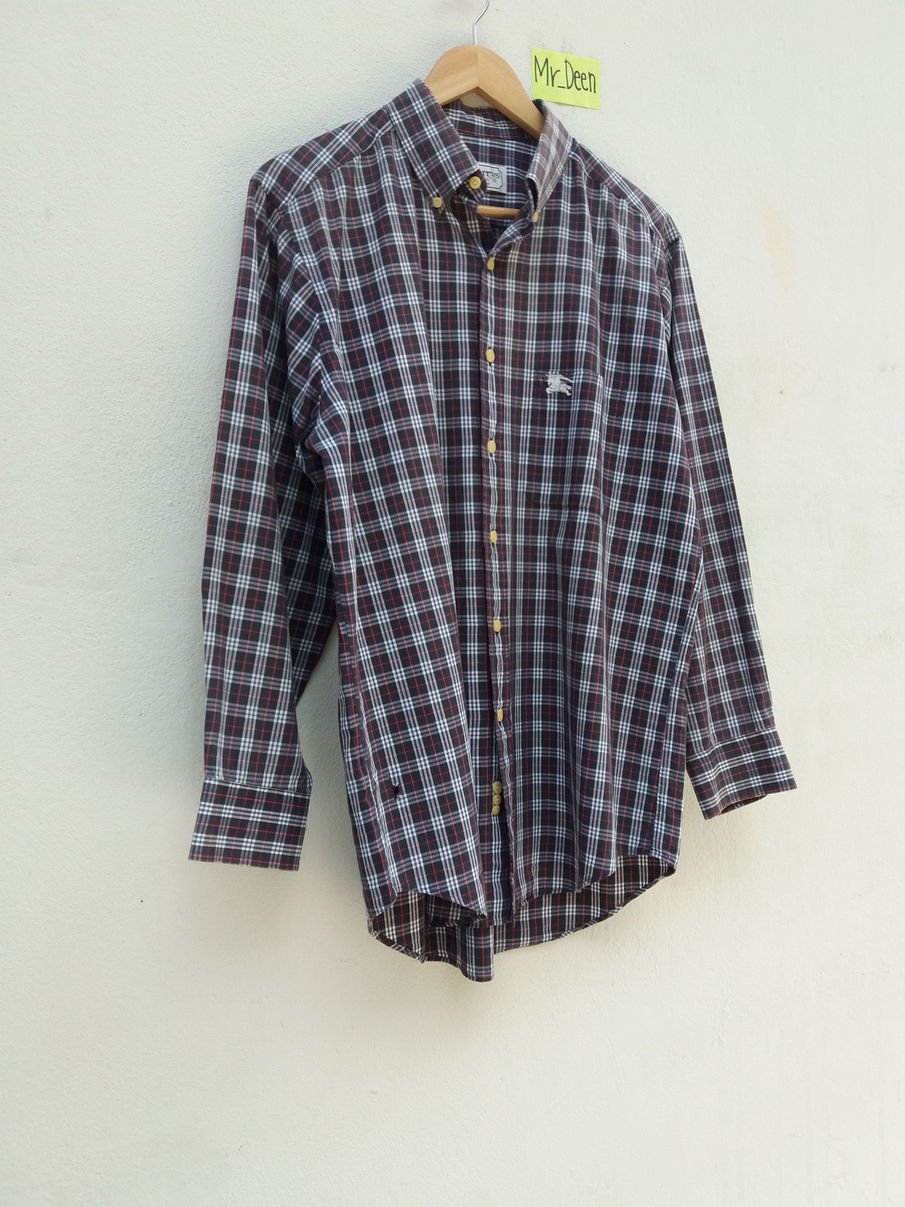 Burberry Vintage 90s Burberry Checkered Long sleeve Shirt Size US M / EU 48-50 / 2 - 3 Thumbnail