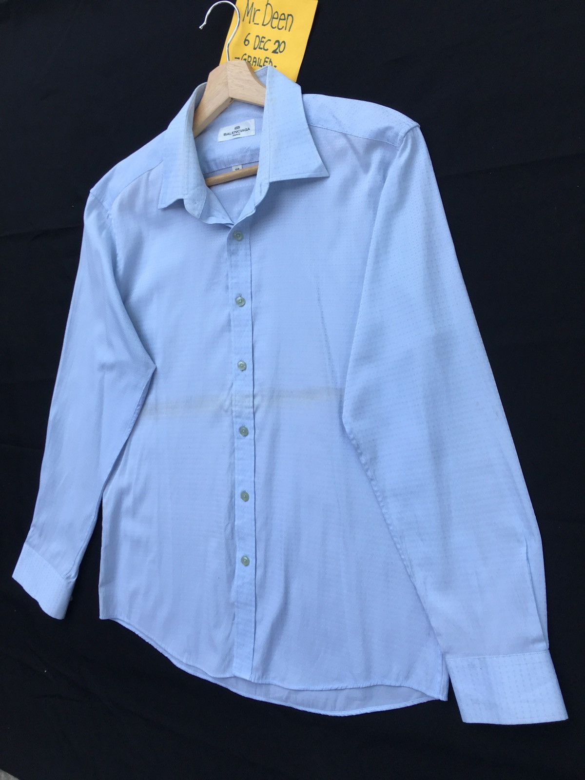 Balenciaga Vintage Balenciaga Paris Longsleeve Buttons Up Shirt Size US M / EU 48-50 / 2 - 2 Thumbnail