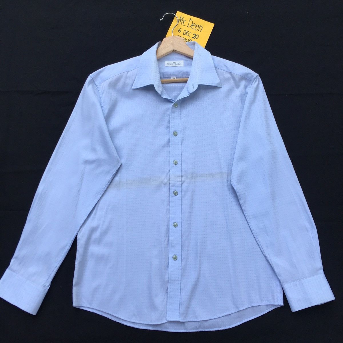 Balenciaga Vintage Balenciaga Paris Longsleeve Buttons Up Shirt Size US M / EU 48-50 / 2 - 1 Thumbnail