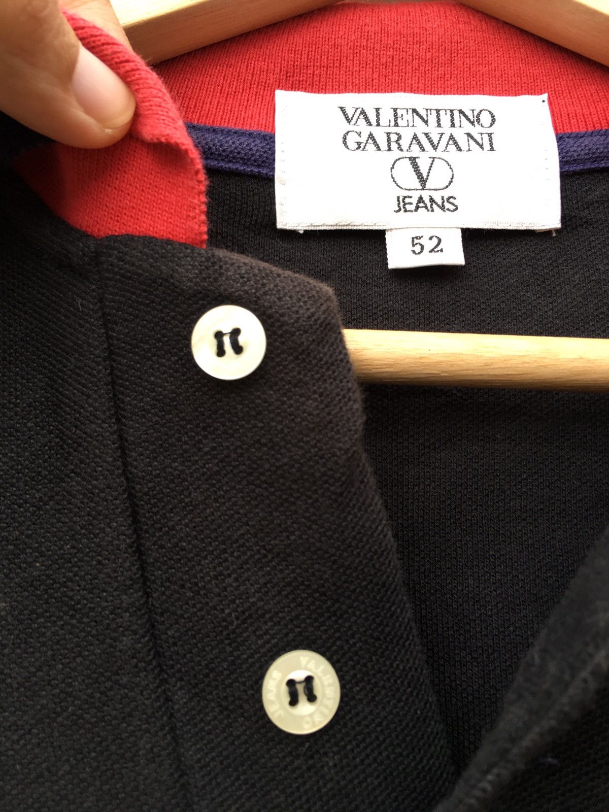 Valentino Vintage 90s Valentino Garavani Spellout Longsleeve Size US L / EU 52-54 / 3 - 7 Thumbnail