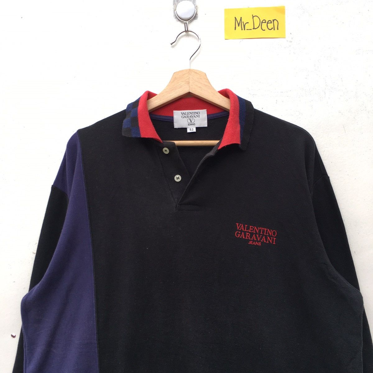 Valentino Vintage 90s Valentino Garavani Spellout Longsleeve Size US L / EU 52-54 / 3 - 5 Thumbnail