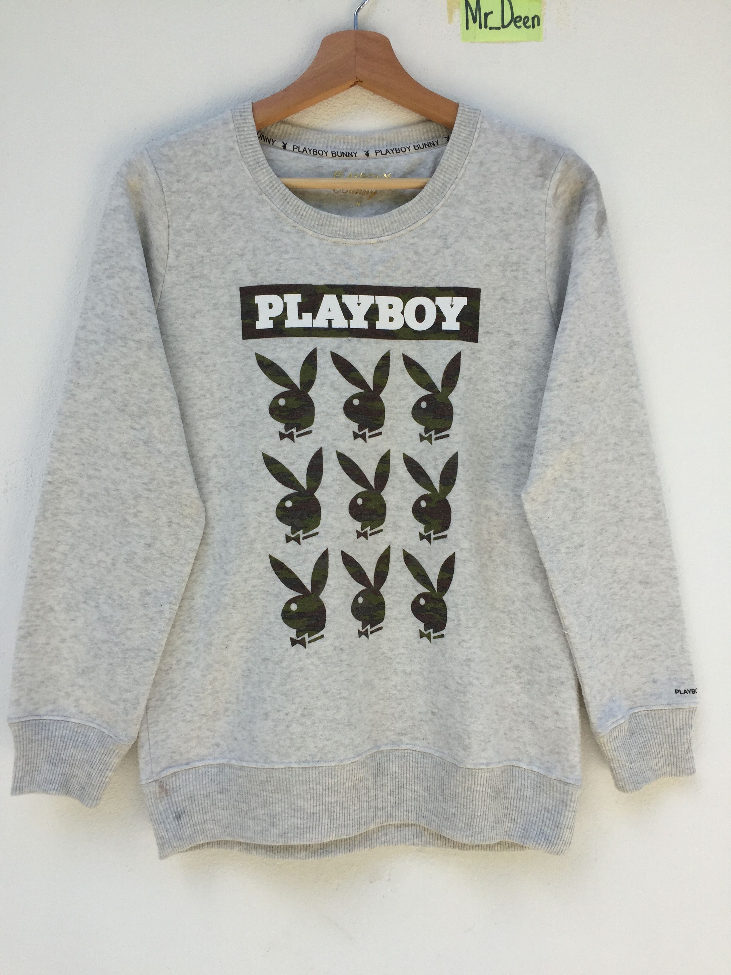 Playboy Rare Vintage Playboy Bunny Big Logo Pullover/ Sweatshirt Size US S / EU 44-46 / 1 - 1 Thumbnail