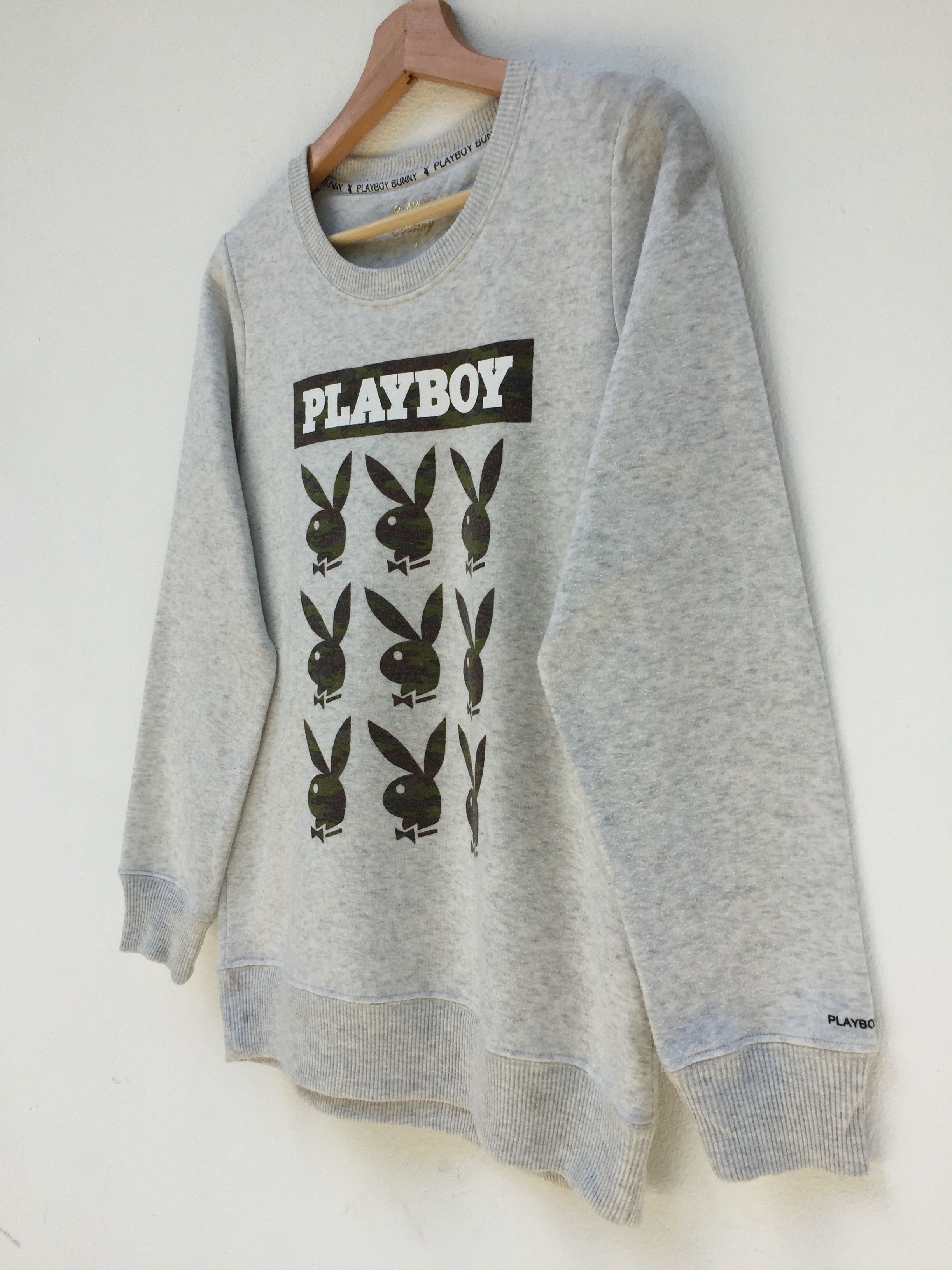 Playboy Rare Vintage Playboy Bunny Big Logo Pullover/ Sweatshirt Size US S / EU 44-46 / 1 - 3 Thumbnail