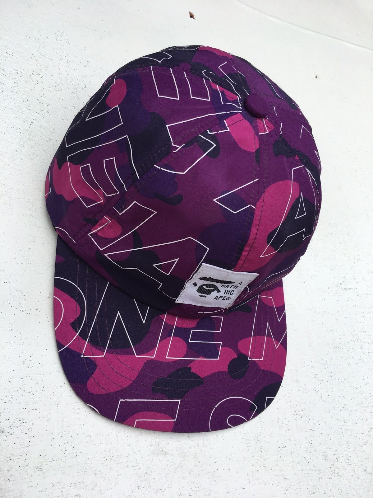Bape Text Color Camo Panel Cap Size ONE SIZE - 6 Thumbnail