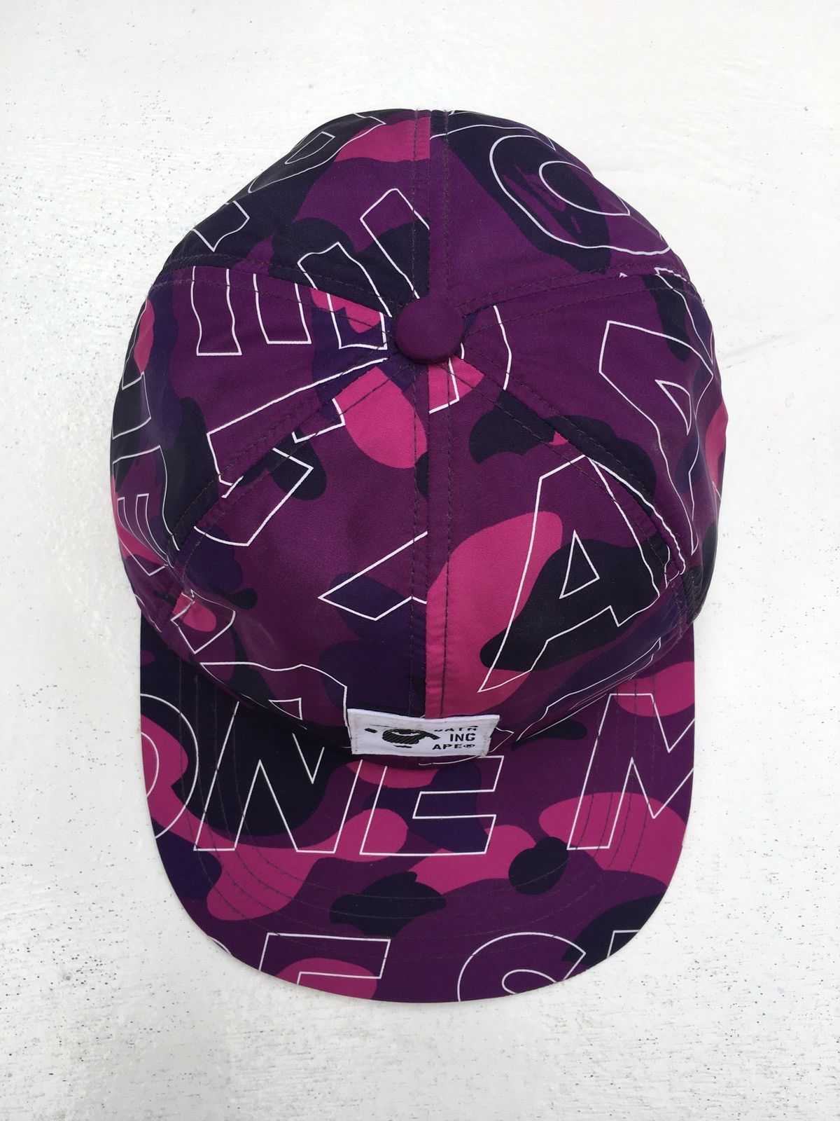 Bape Text Color Camo Panel Cap Size ONE SIZE - 4 Thumbnail