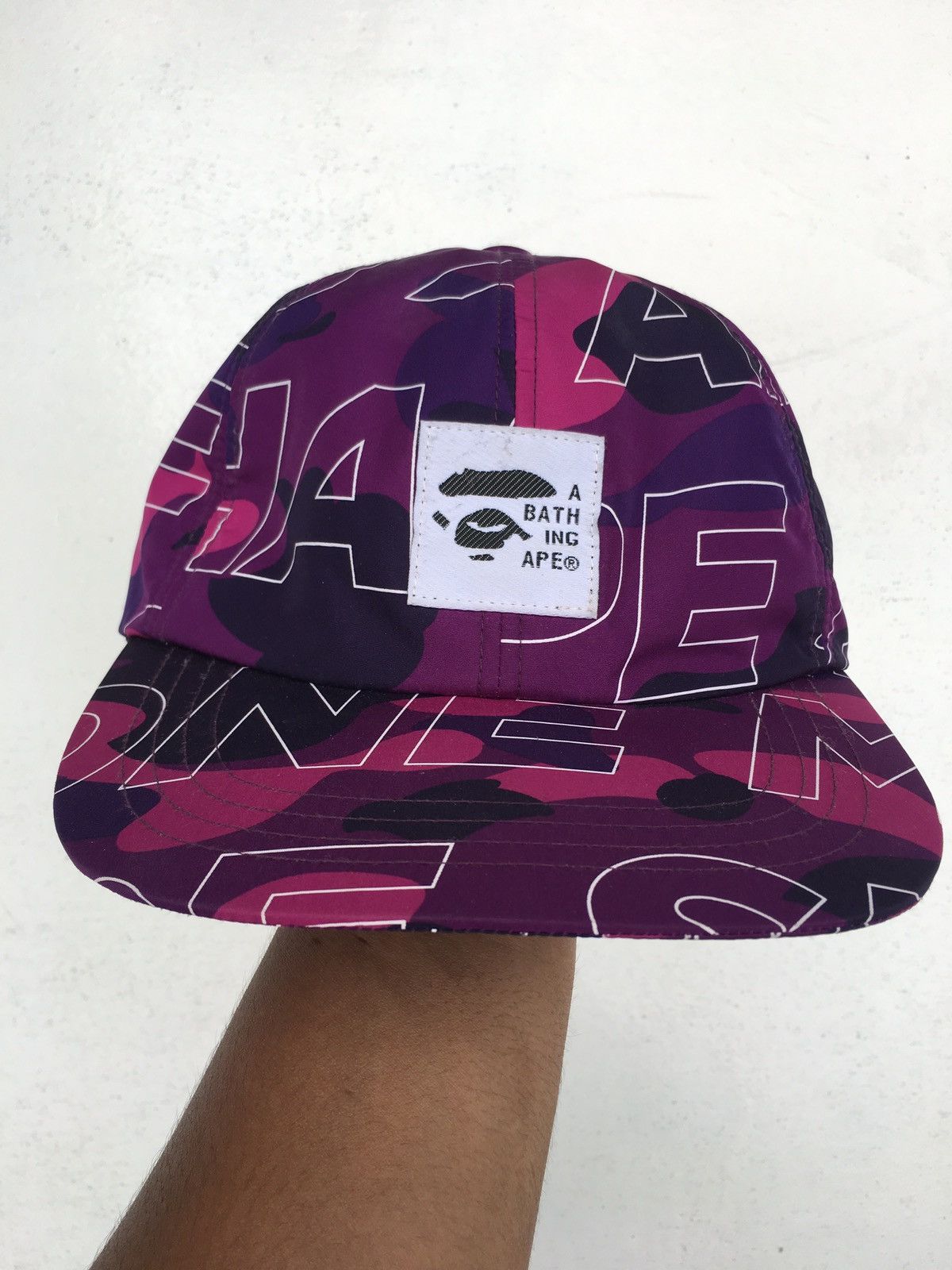 Bape Text Color Camo Panel Cap Size ONE SIZE - 7 Thumbnail