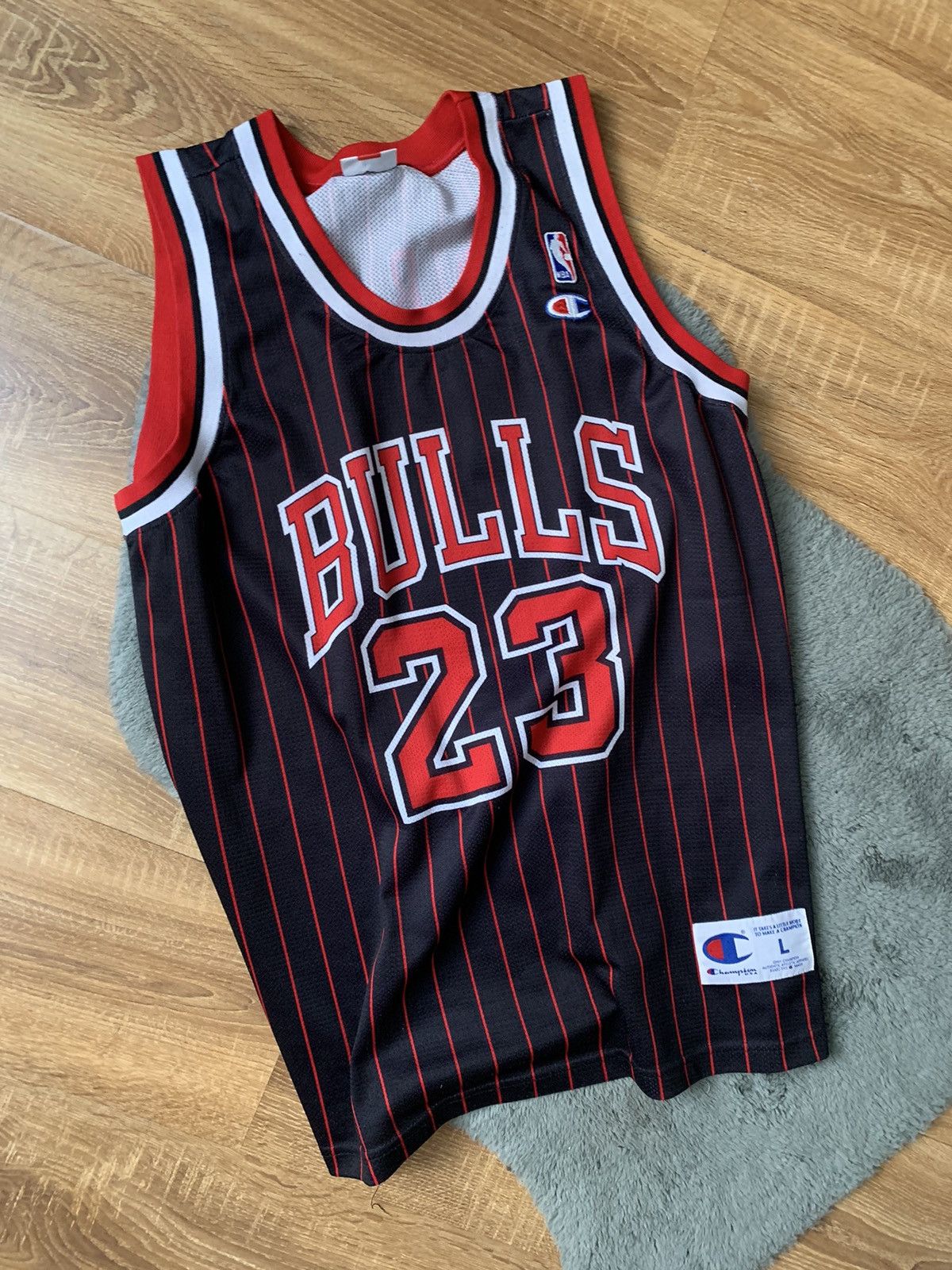 Chicago bulls pinstripe jersey deals