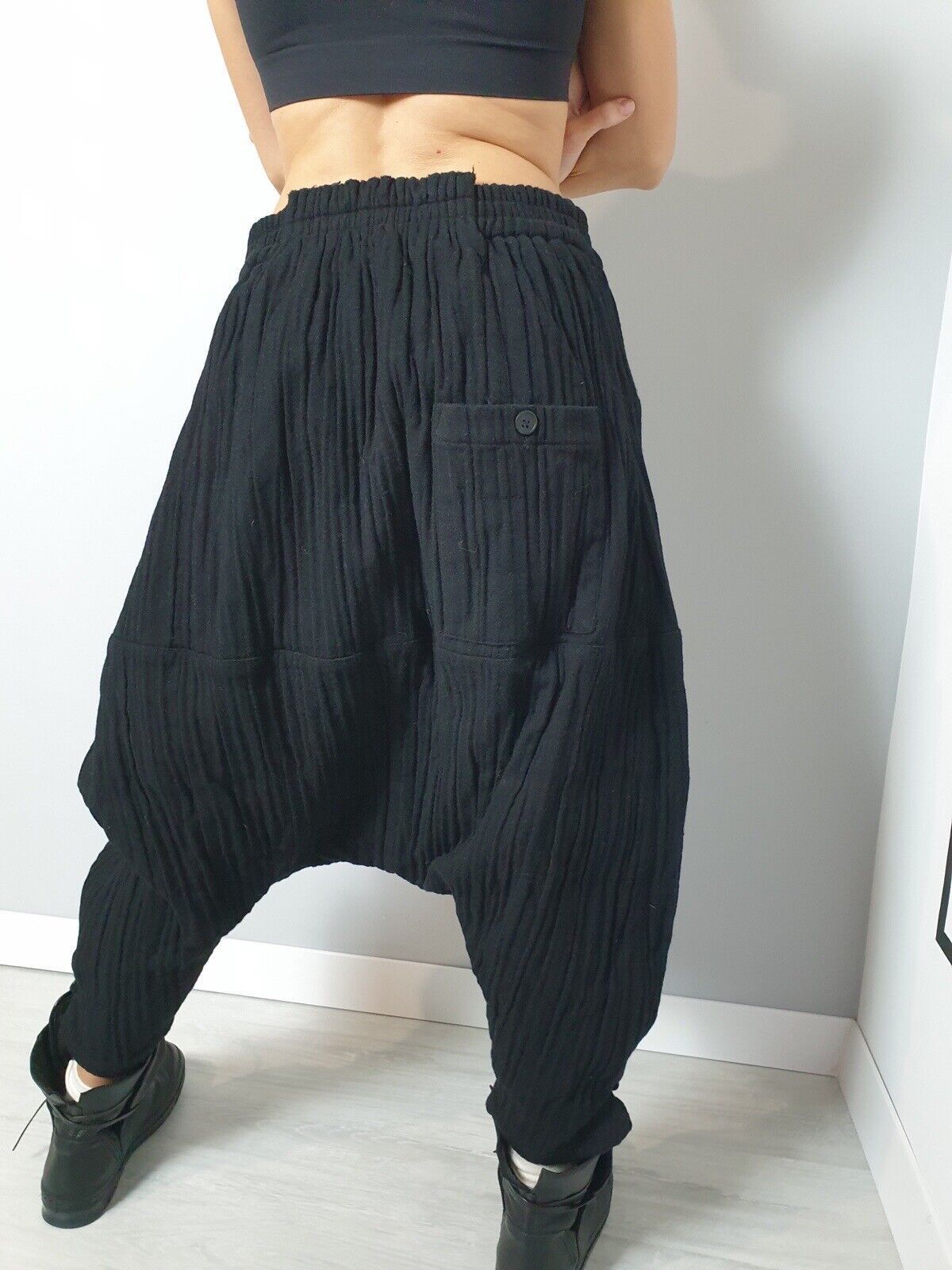Aleksandr Manamis Aleksandr Manamis Trousers Unisex Pants Black Size 36/S/M Size 30" / US 8 / IT 44 - 4 Thumbnail