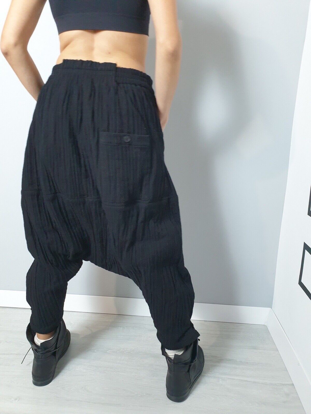 Aleksandr Manamis Aleksandr Manamis Trousers Unisex Pants Black Size 36/S/M Size 30" / US 8 / IT 44 - 2 Thumbnail