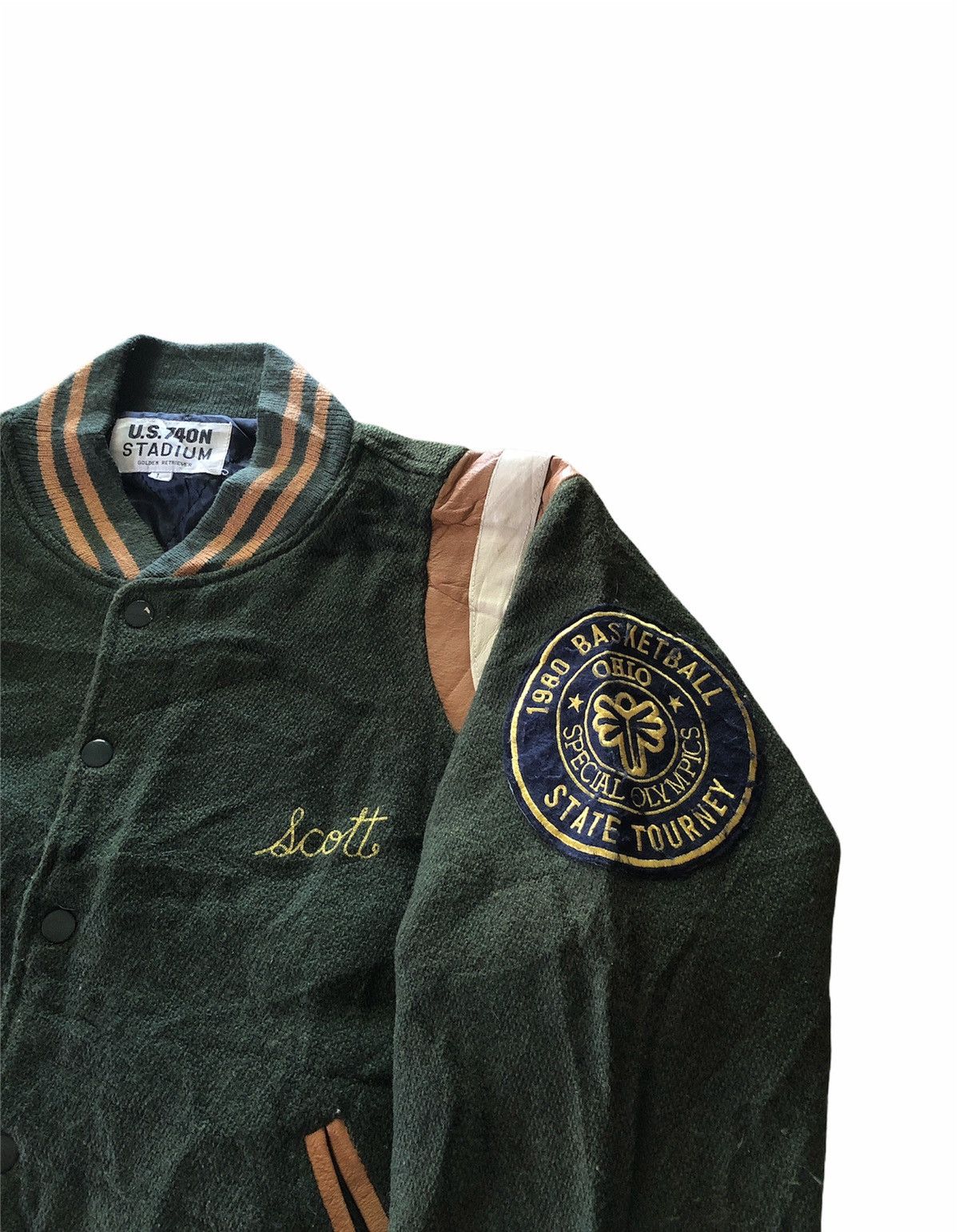 Other 💥Ohio Special Olympics State Tourney Basketball Wool Bomber Size US L / EU 52-54 / 3 - 4 Thumbnail