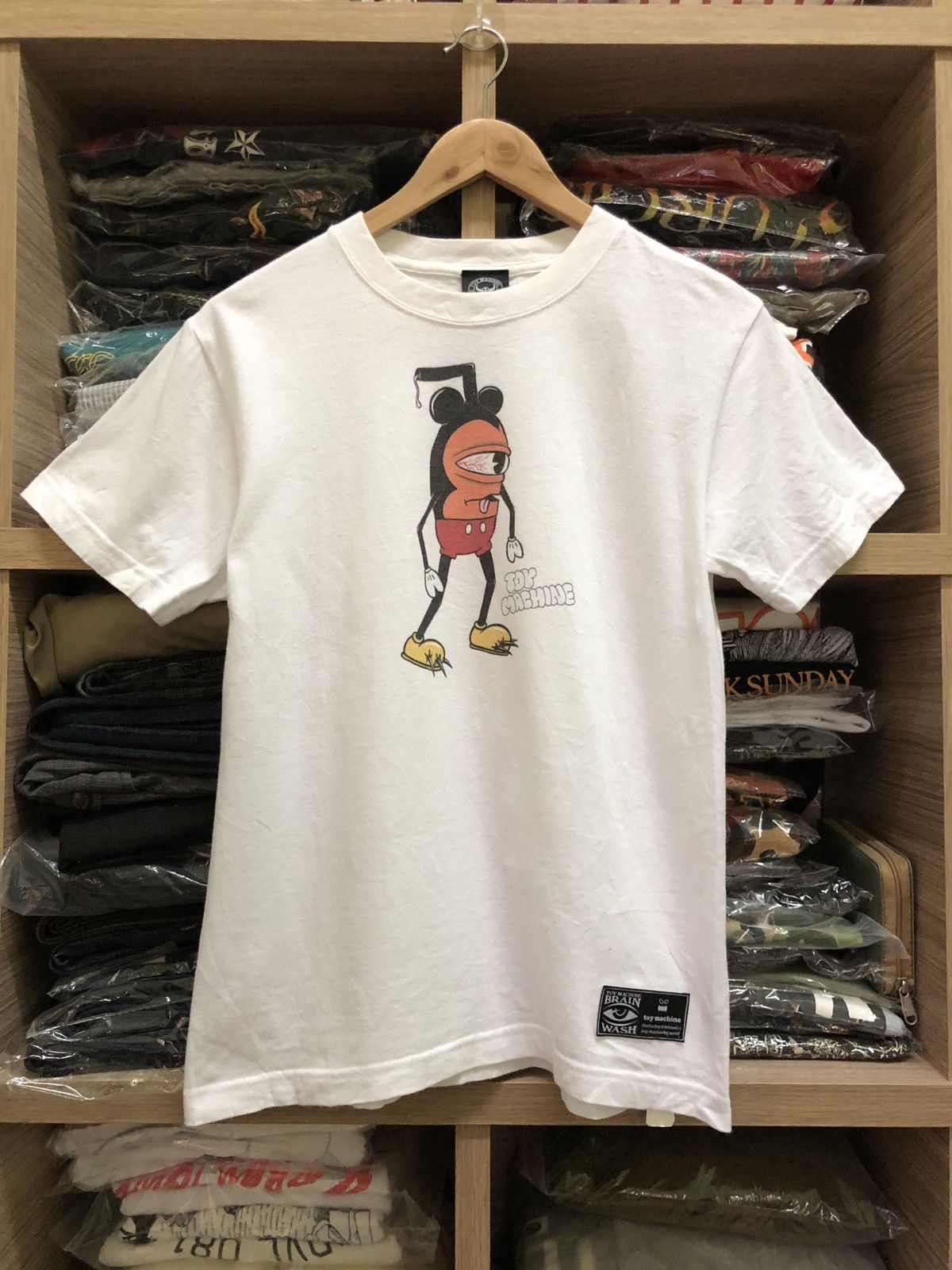 Toy Machine 🔥Toy Machine Brain Wash Mickey Mouse Skateboard Shirts Size US S / EU 44-46 / 1 - 1 Thumbnail