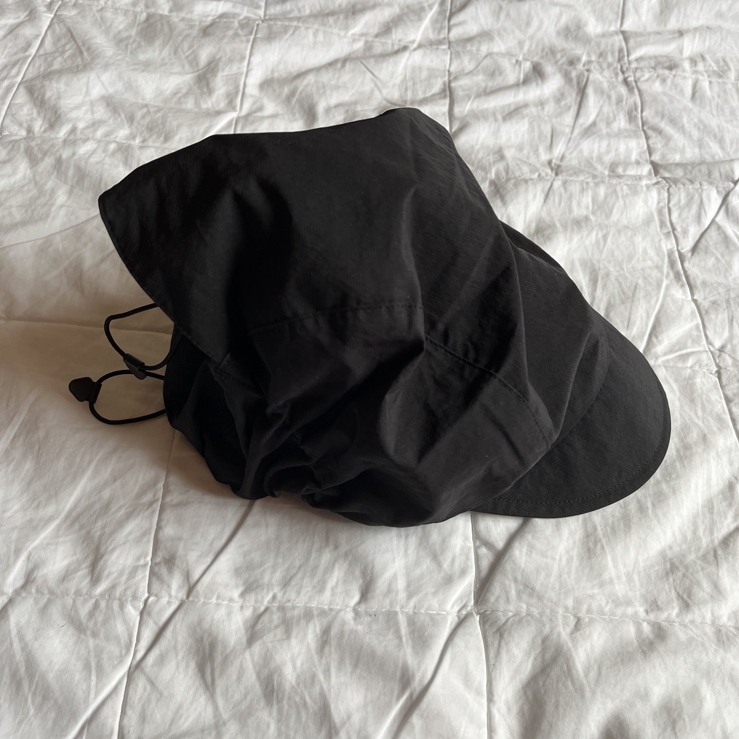 Hyein Seo HYEIN SEO Black Shirring Cap Size ONE SIZE - 1 Thumbnail