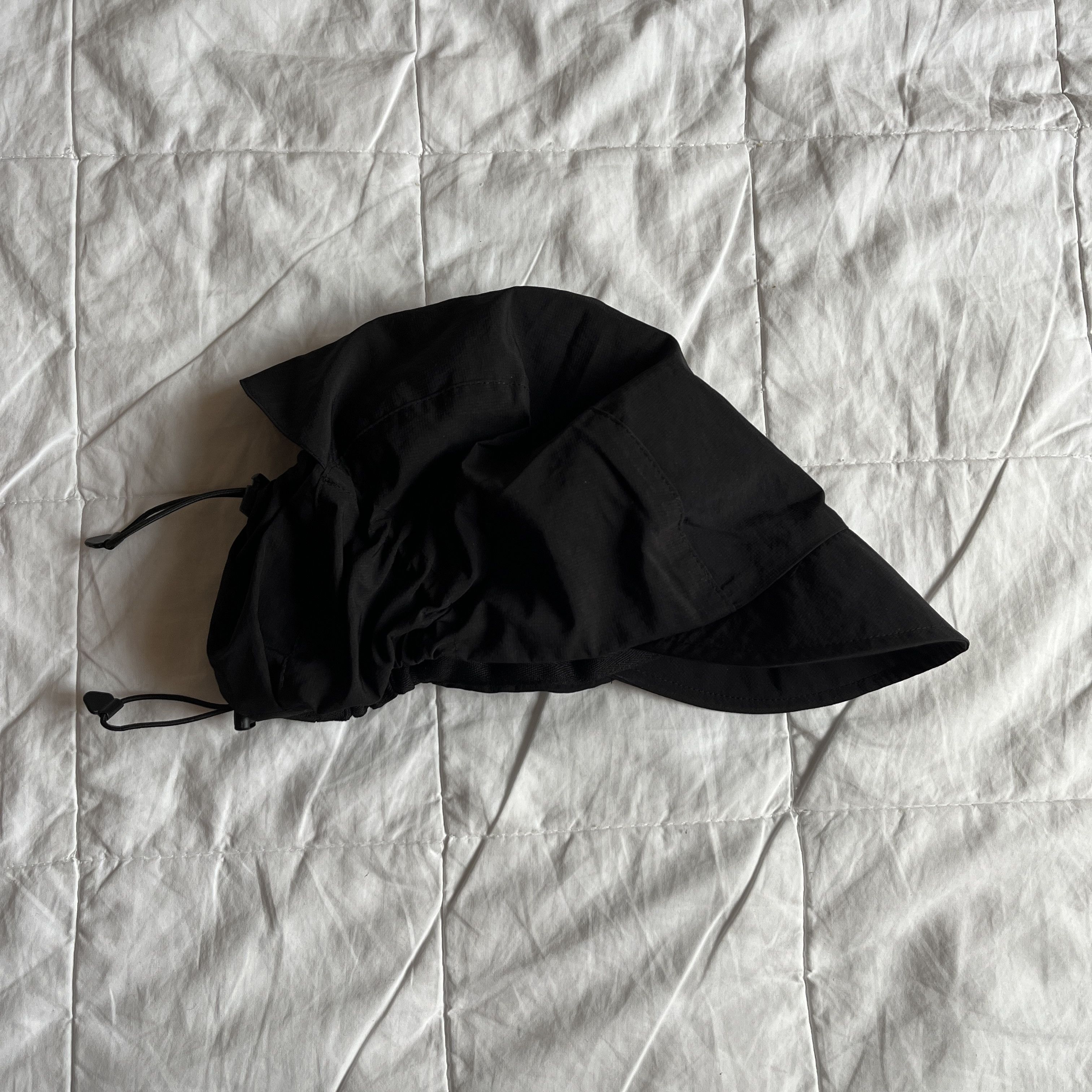 Hyein Seo HYEIN SEO Black Shirring Cap Size ONE SIZE - 2 Thumbnail