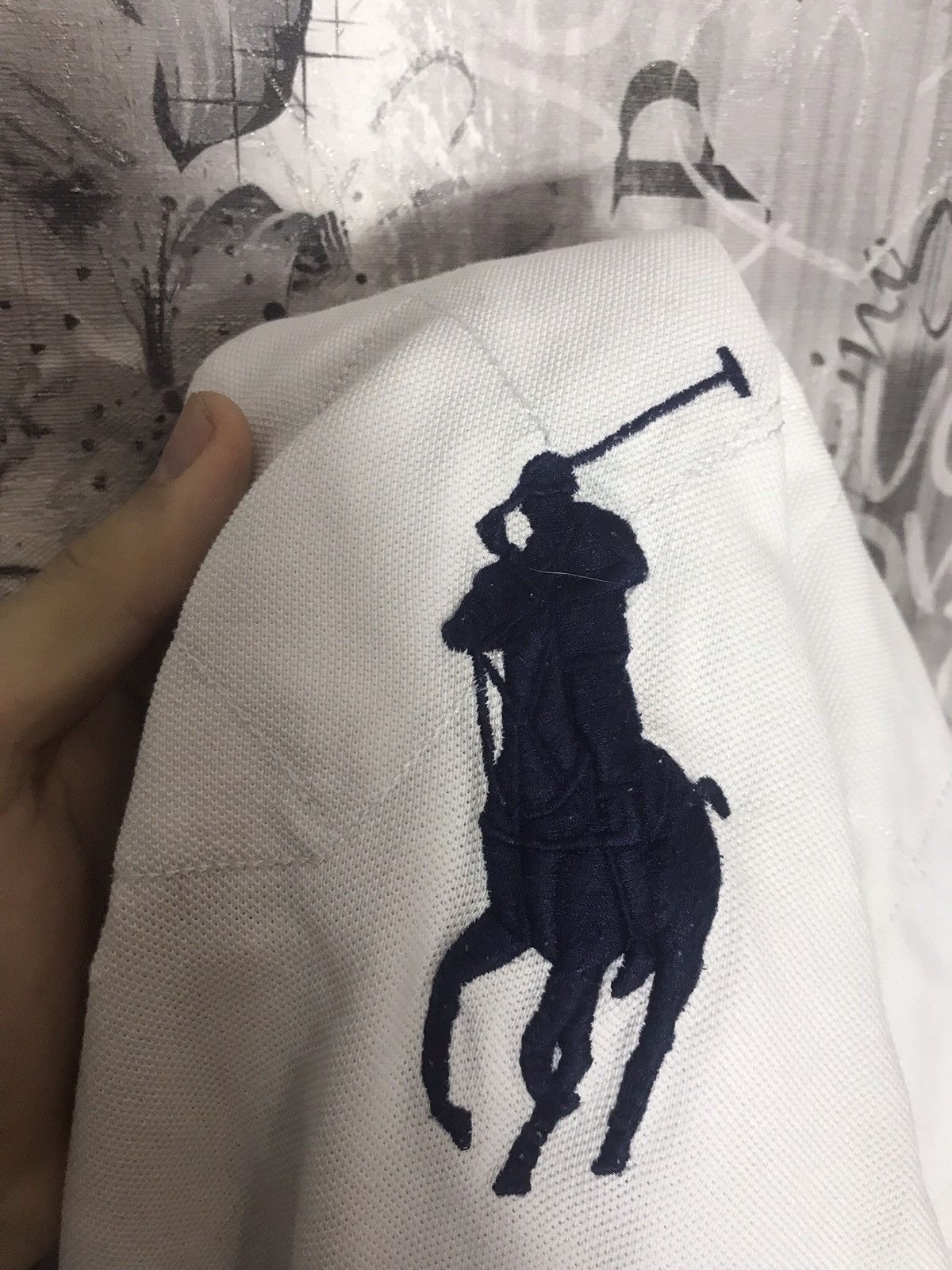 Vintage Vintage Polo Ralph Lauren big logo polo Size US L / EU 52-54 / 3 - 4 Thumbnail