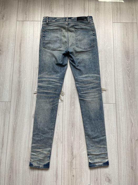 Amiri Amiri MX1 Bandana Jeans in Dirty Indigo Grailed