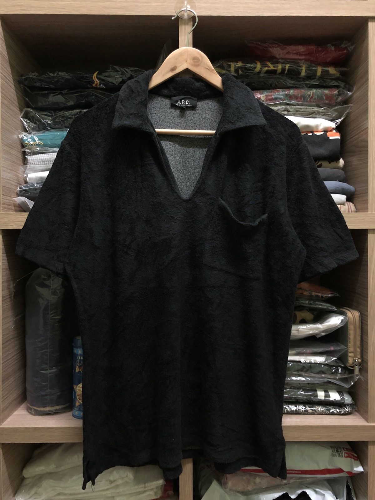 A.P.C. Apc Single Pocket Towel Polo Tshirts Size US S / EU 44-46 / 1 - 1 Thumbnail