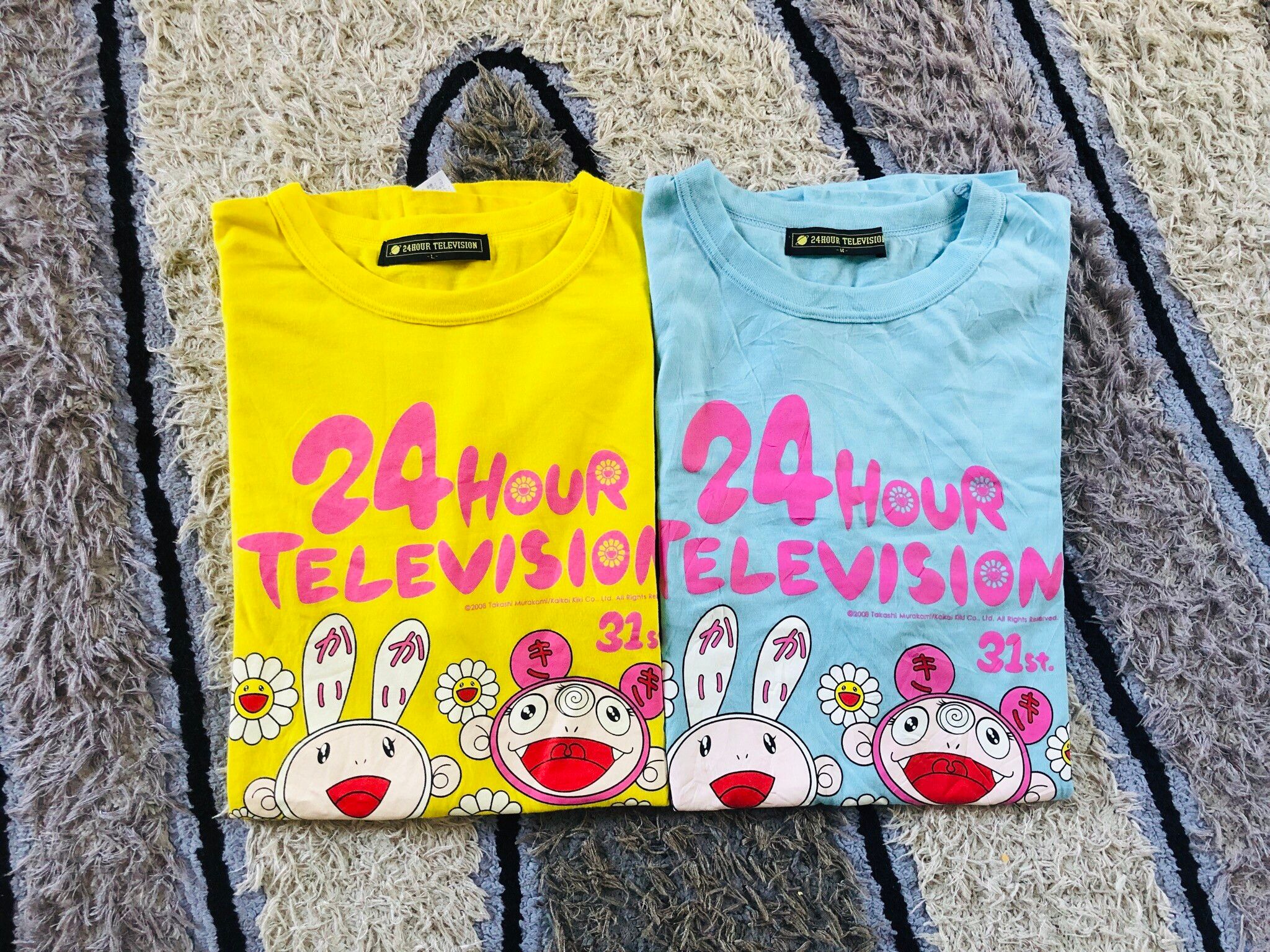 xlrepublikan Rare 24Hour television Takashi Murakami T Shirt Medium Size