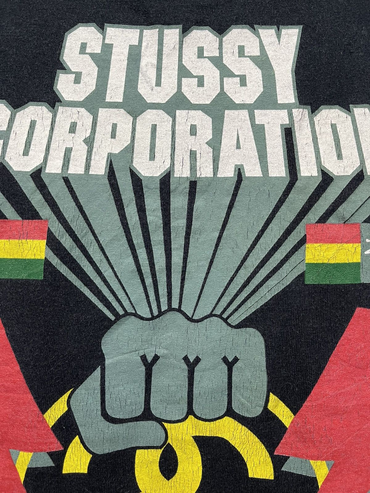 Stussy × Vintage Vintage Stussy Corporation Resist Skull Single Stitch Shirt Size US M / EU 48-50 / 2 - 3 Thumbnail